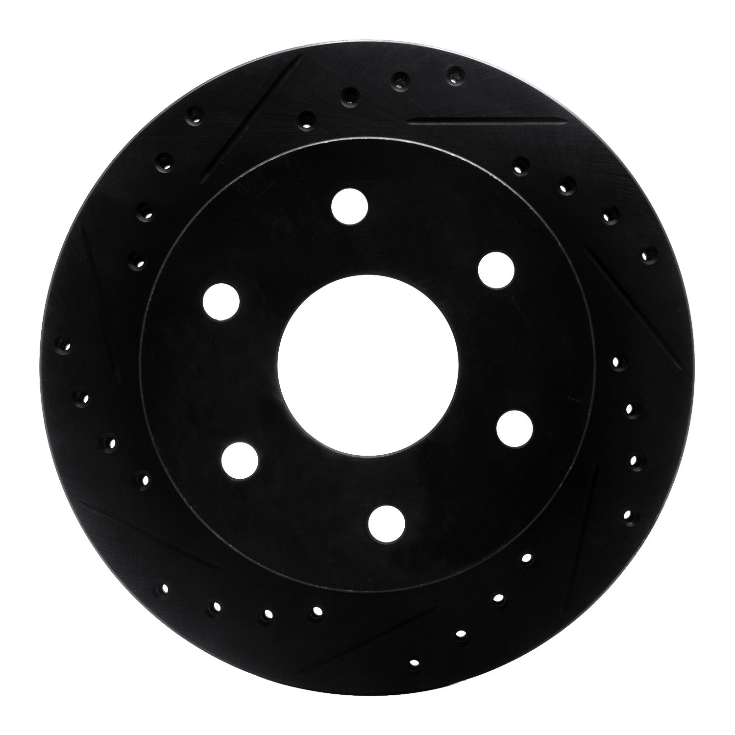 DYN 633-48008L DFC Brake Rotor - Drilled and Slotted - Black - Image 3