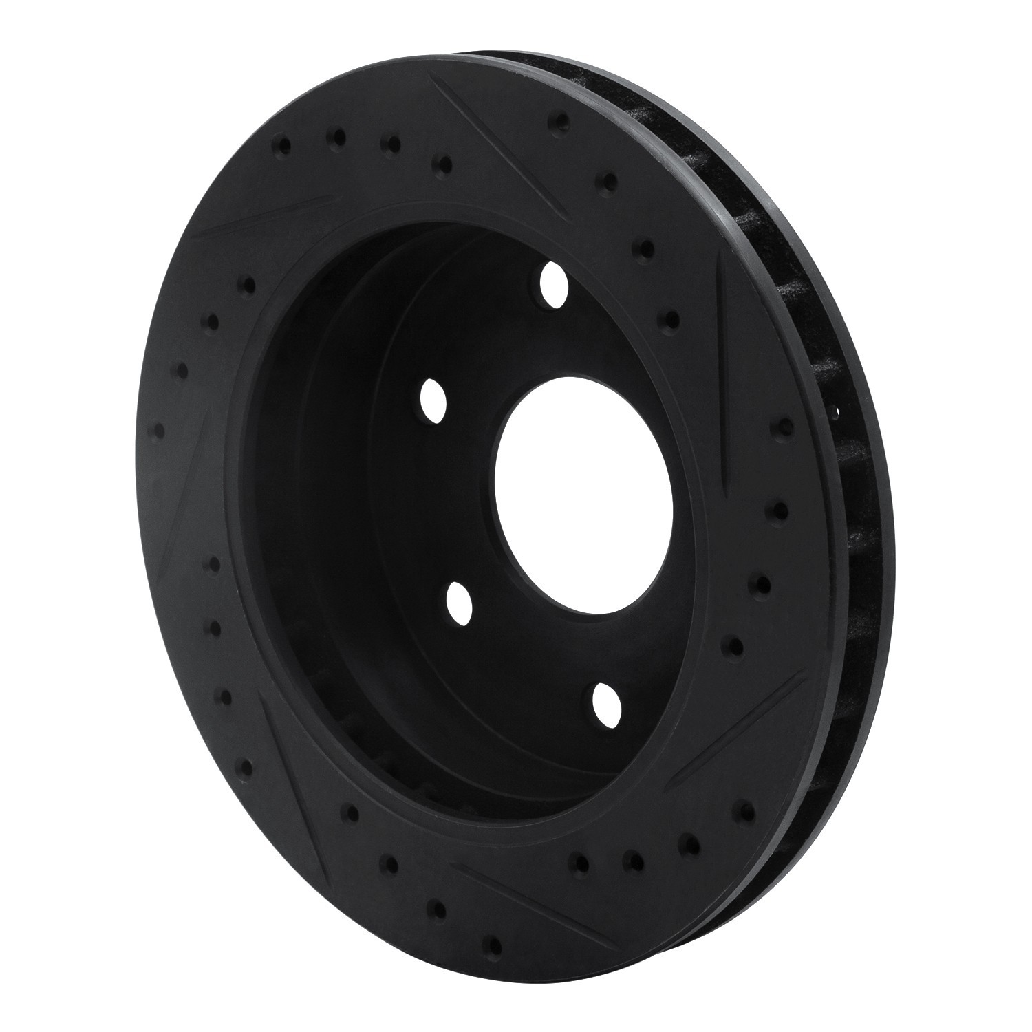 DYN 633-48008L DFC Brake Rotor - Drilled and Slotted - Black - Image 5