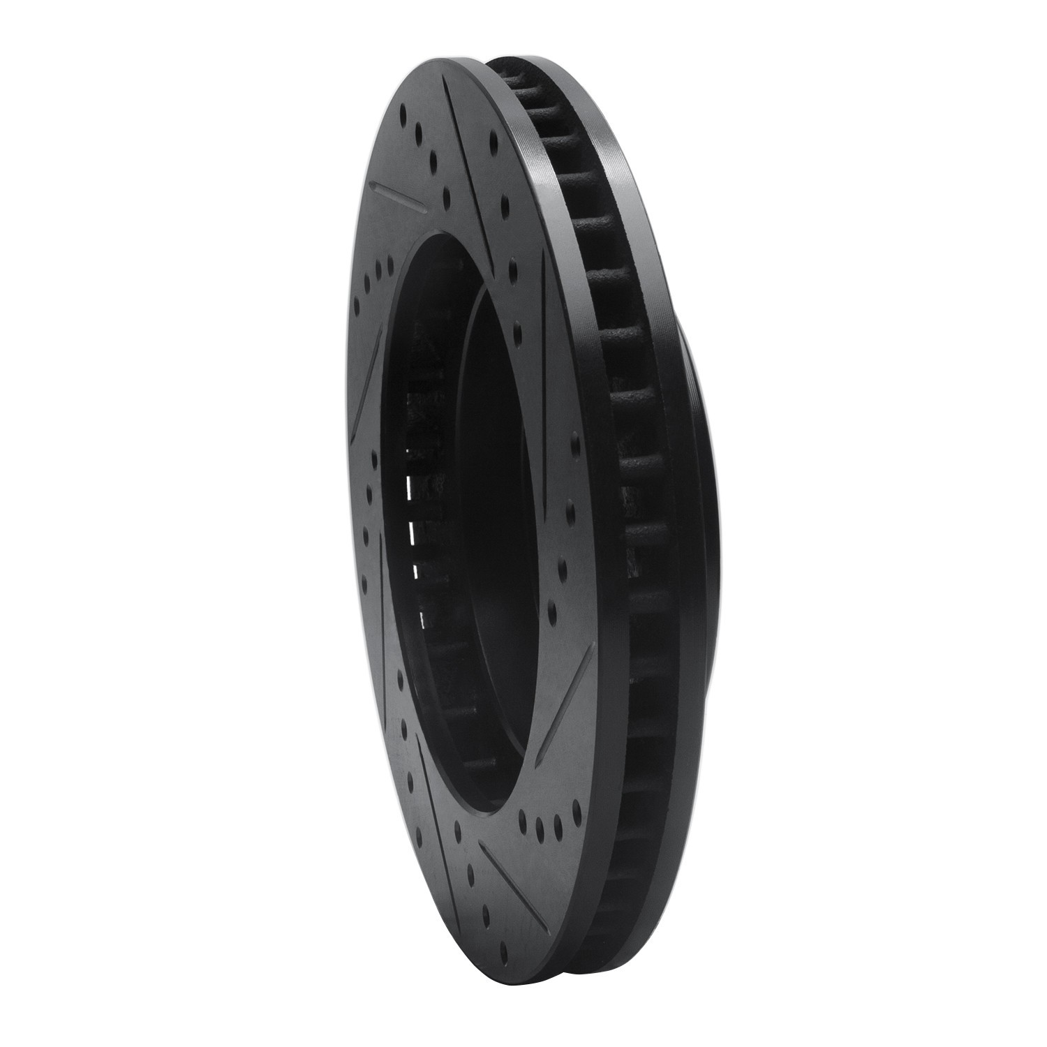 DYN 633-48034L DFC Brake Rotor - Drilled and Slotted - Black - Image 5