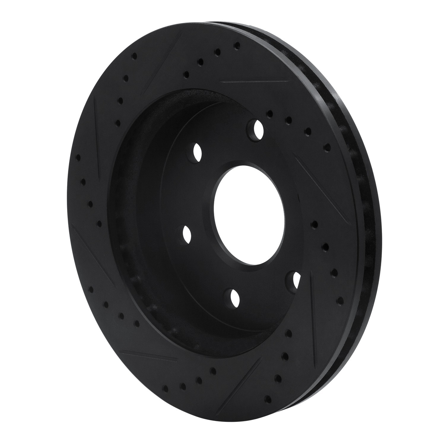 DYN 633-48036R DFC Brake Rotor - Drilled and Slotted - Black - Image 5