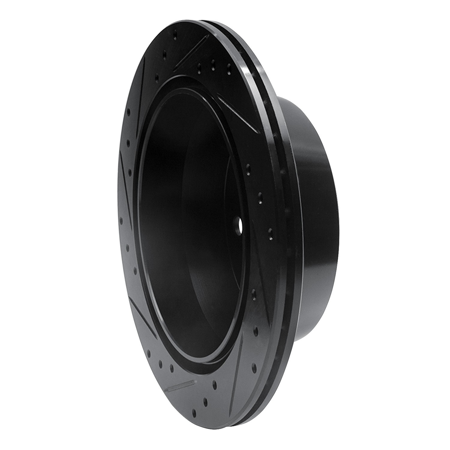 DYN 633-48037R DFC Brake Rotor - Drilled and Slotted - Black - Image 5