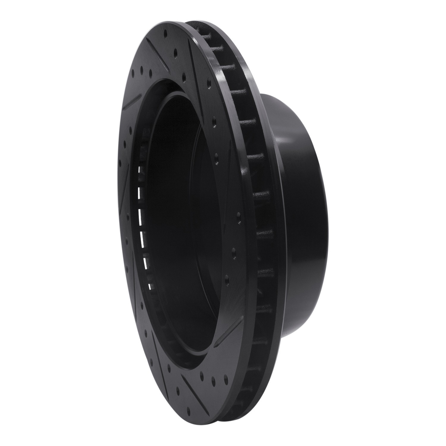 DYN 633-48041L DFC Brake Rotor - Drilled and Slotted - Black - Image 5