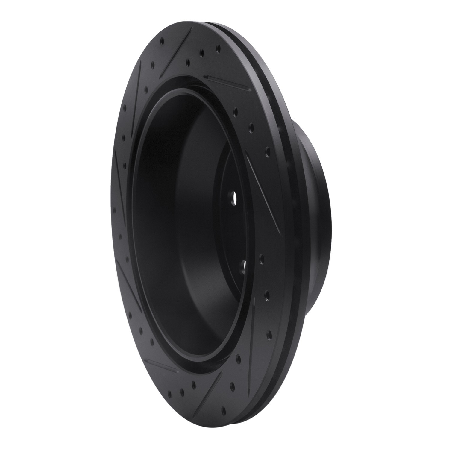 DYN 633-48045R DFC Brake Rotor - Drilled and Slotted - Black - Image 5