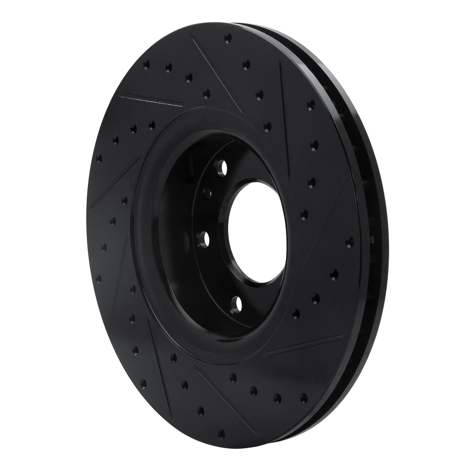 DYN 633-48046L DFC Brake Rotor - Drilled and Slotted - Black - Image 5
