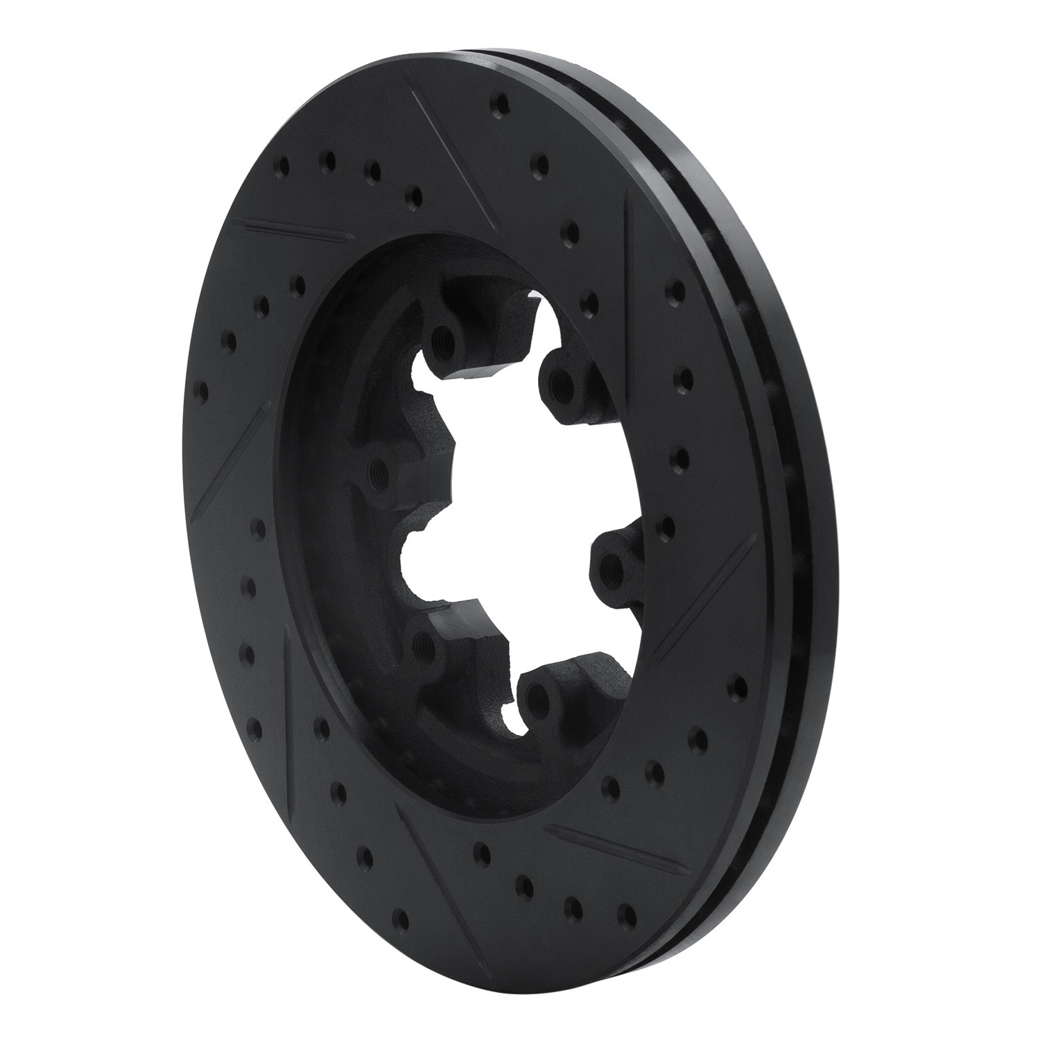 DYN 633-48049L DFC Brake Rotor - Drilled and Slotted - Black - Image 5