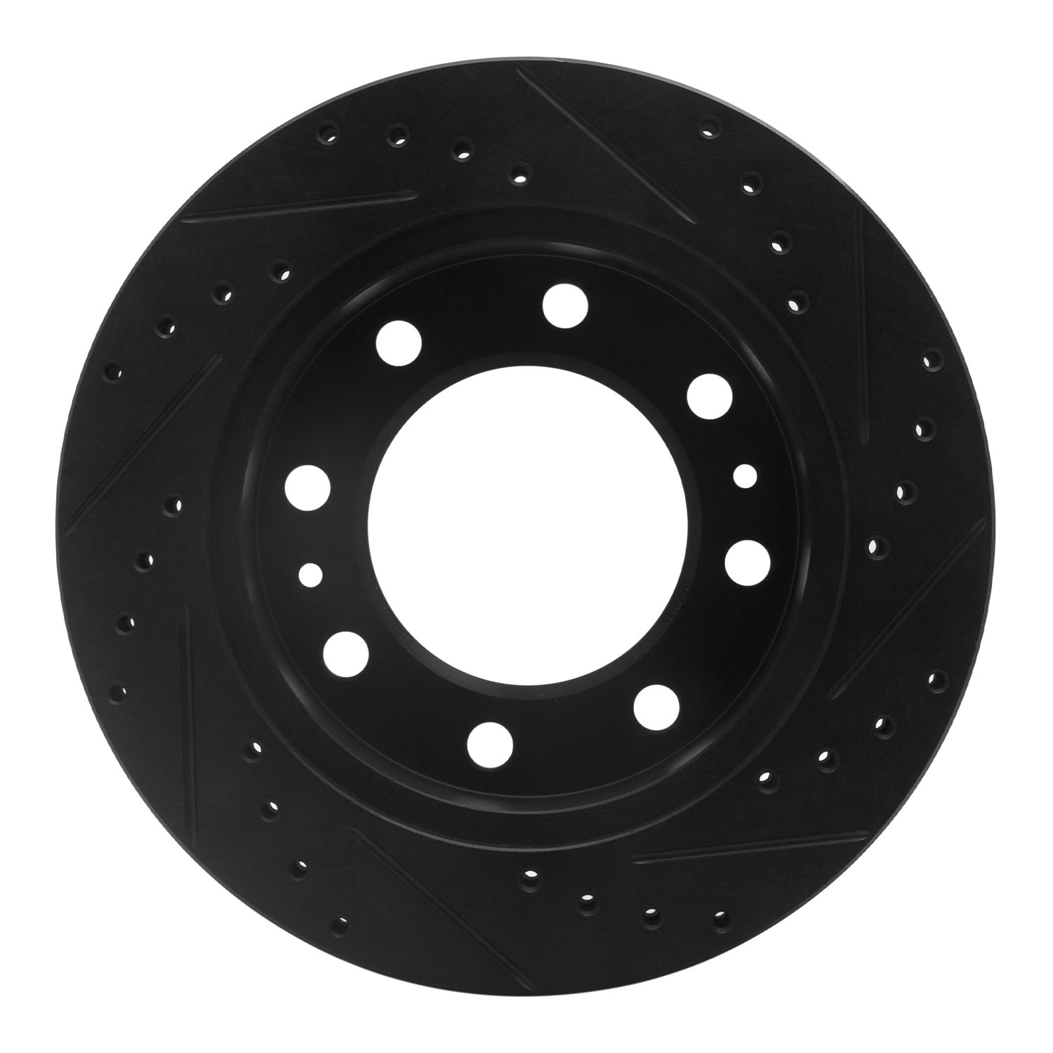 DYN 633-48051L DFC Brake Rotor - Drilled and Slotted - Black - Image 2