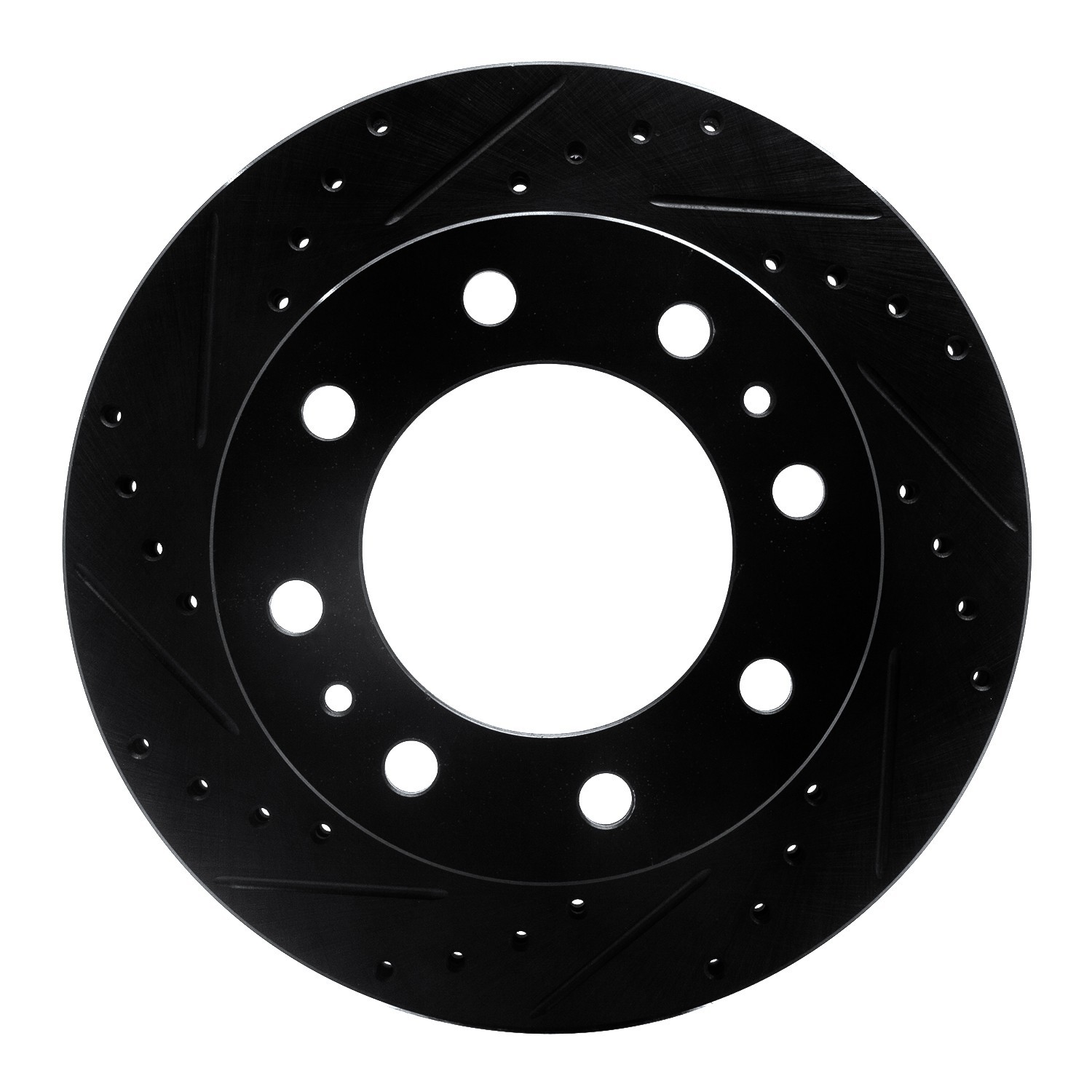 DYN 633-48051L DFC Brake Rotor - Drilled and Slotted - Black - Image 3