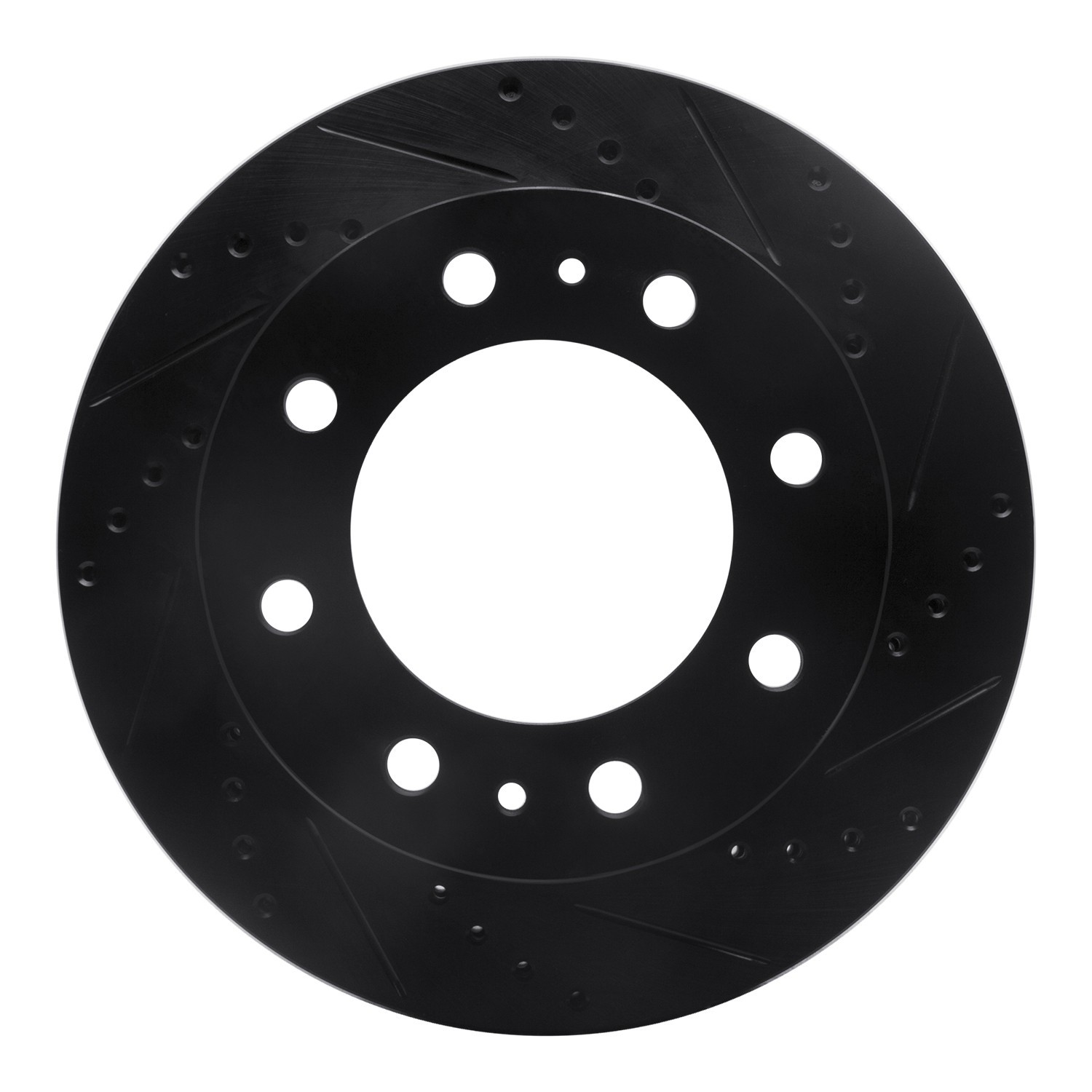DYN 633-48051R DFC Brake Rotor - Drilled and Slotted - Black - Image 3