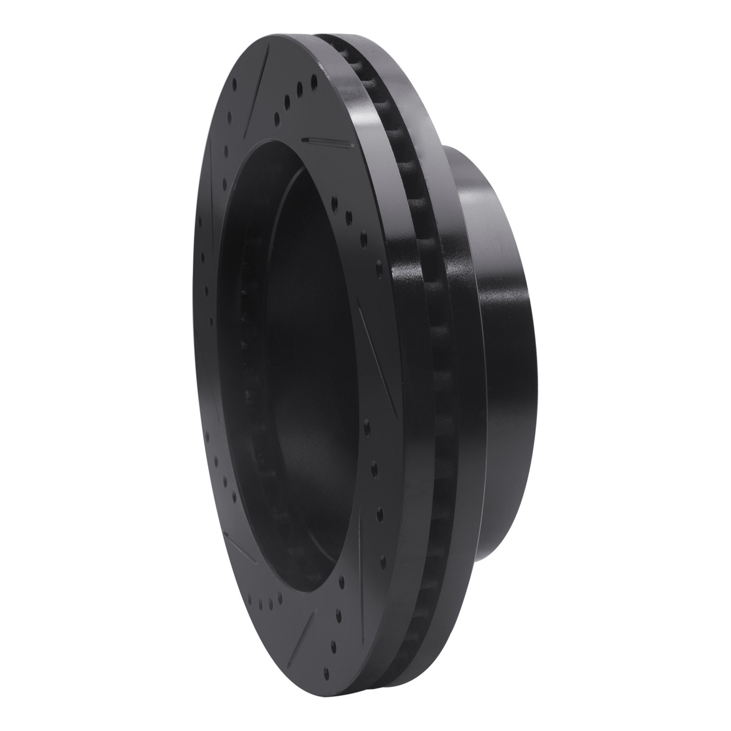 DYN 633-48051R DFC Brake Rotor - Drilled and Slotted - Black - Image 5