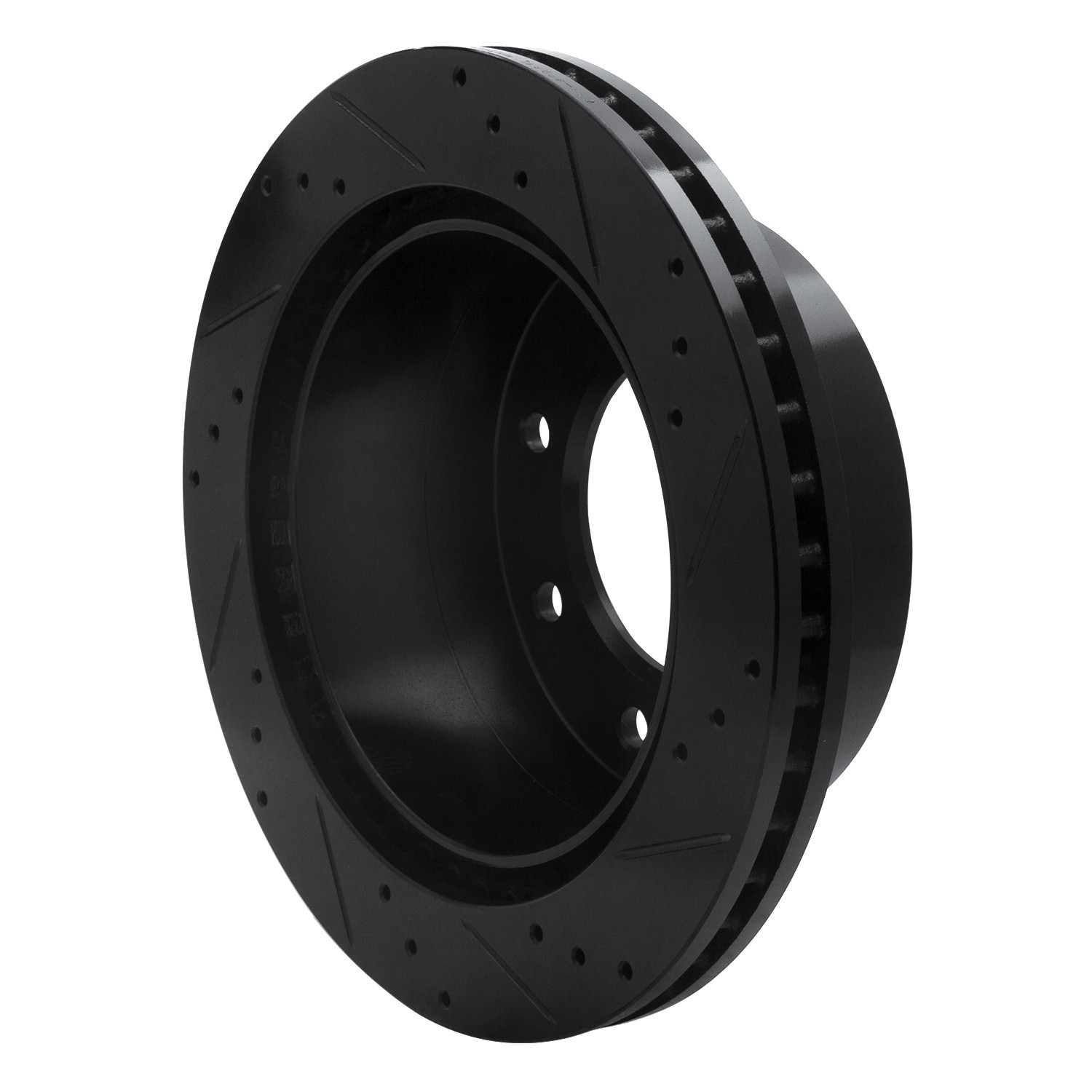 DYN 633-48061L DFC Brake Rotor - Drilled and Slotted - Black - Image 5