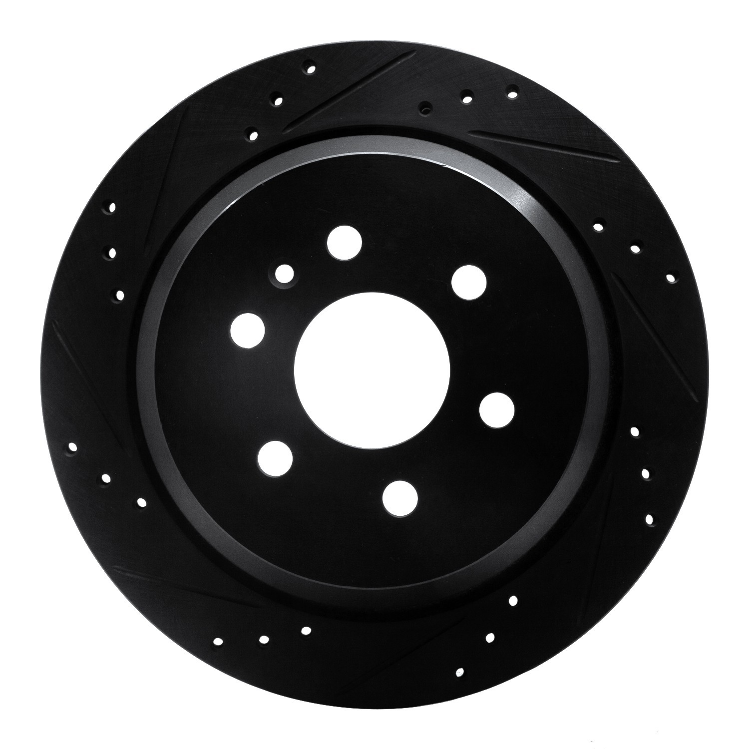 DYN 633-48063L DFC Brake Rotor - Drilled and Slotted - Black - Image 3