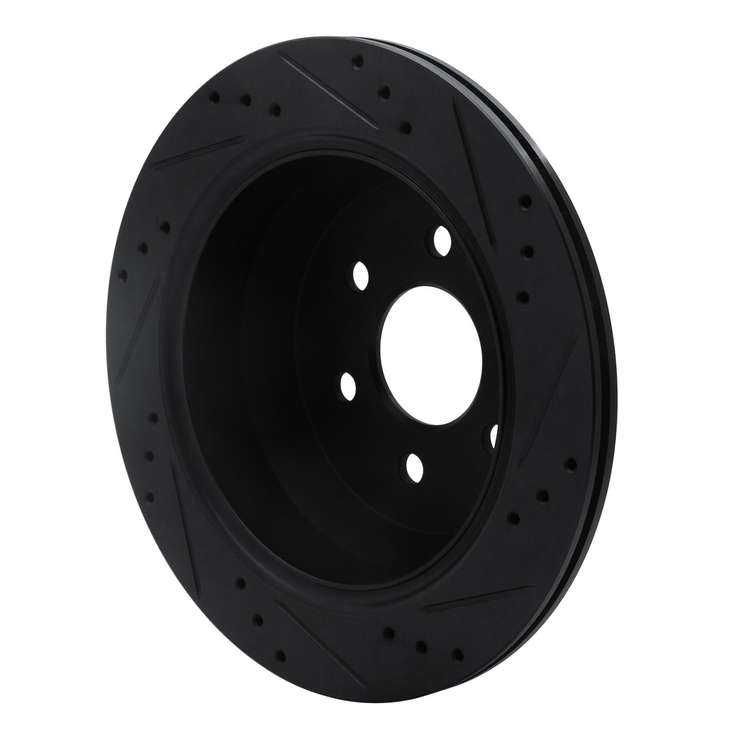 DYN 633-48063L DFC Brake Rotor - Drilled and Slotted - Black - Image 5