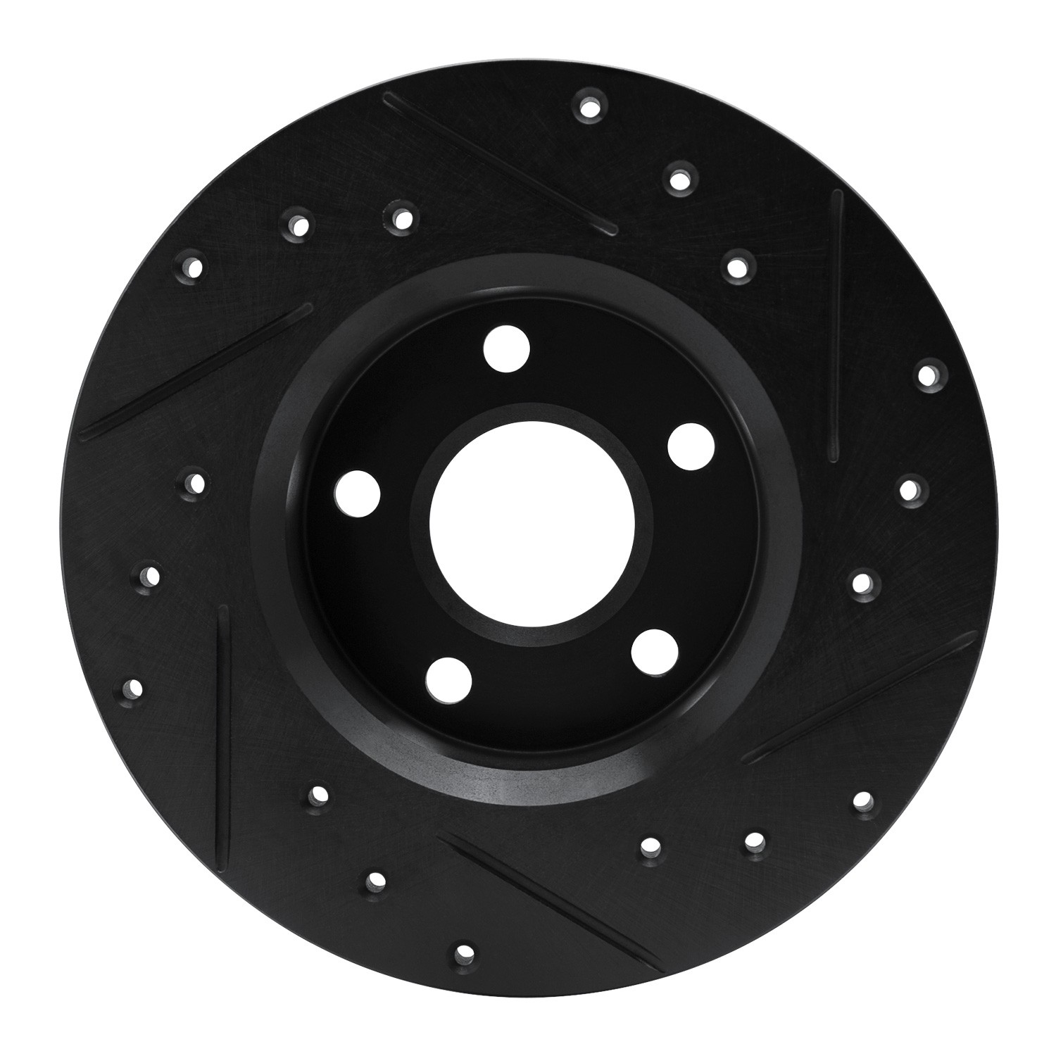 DYN 633-52003L DFC Brake Rotor - Drilled and Slotted - Black - Image 2