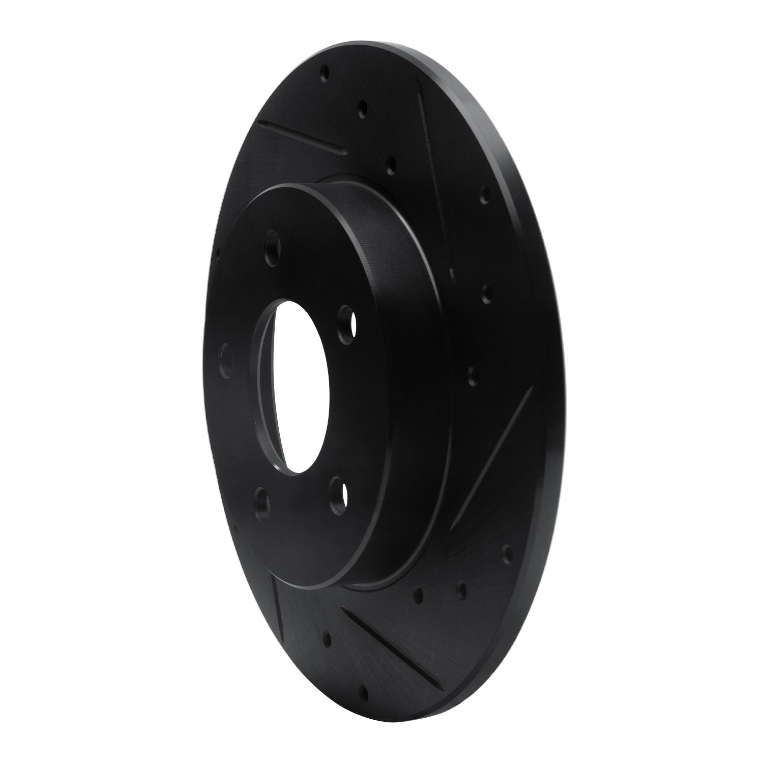 DYN 633-52010R DFC Brake Rotor - Drilled and Slotted - Black
