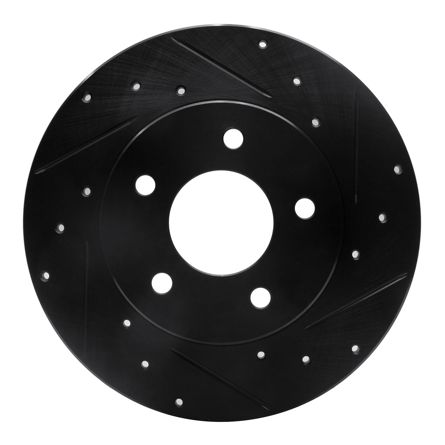 DYN 633-52010R DFC Brake Rotor - Drilled and Slotted - Black - Image 3