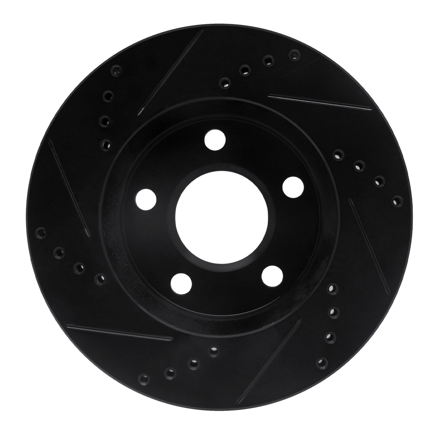 DYN 633-52011R DFC Brake Rotor - Drilled and Slotted - Black - Image 3