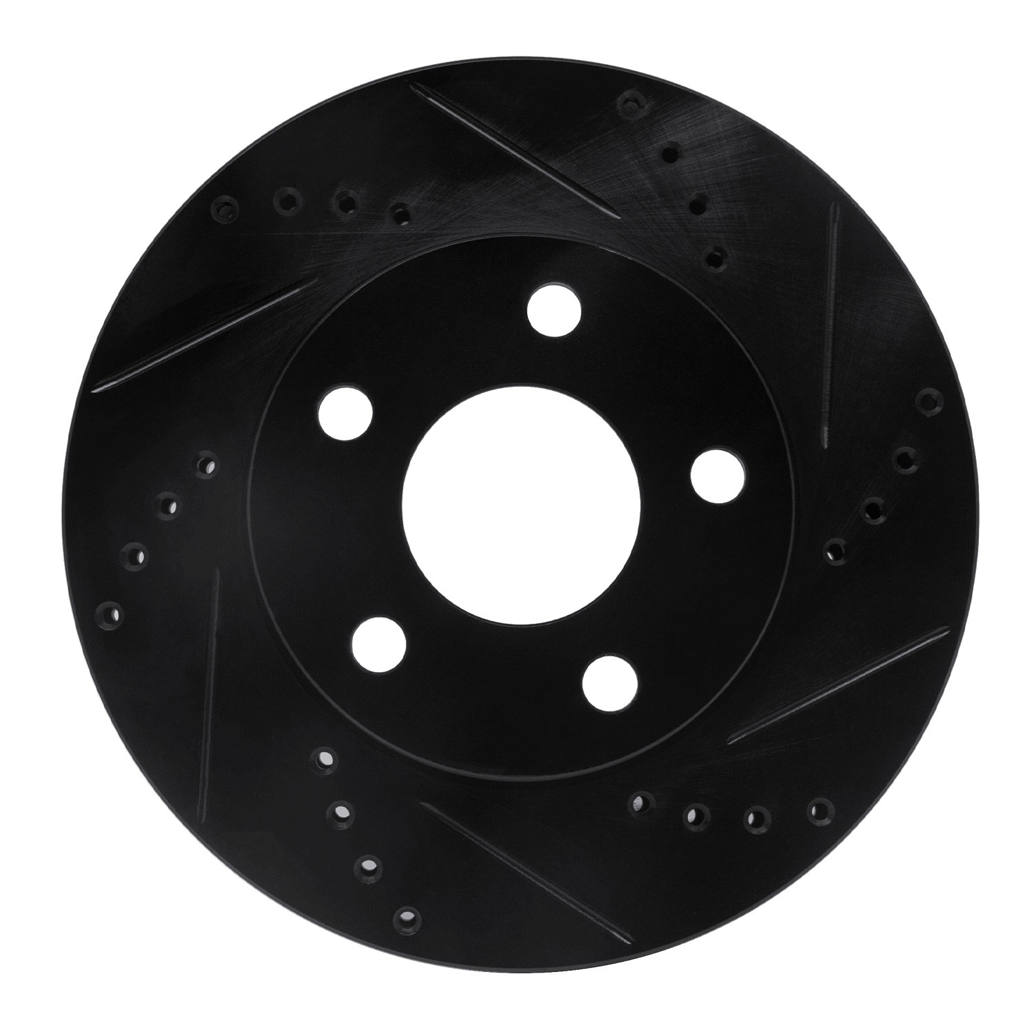 DYN 633-52011R DFC Brake Rotor - Drilled and Slotted - Black - Image 4