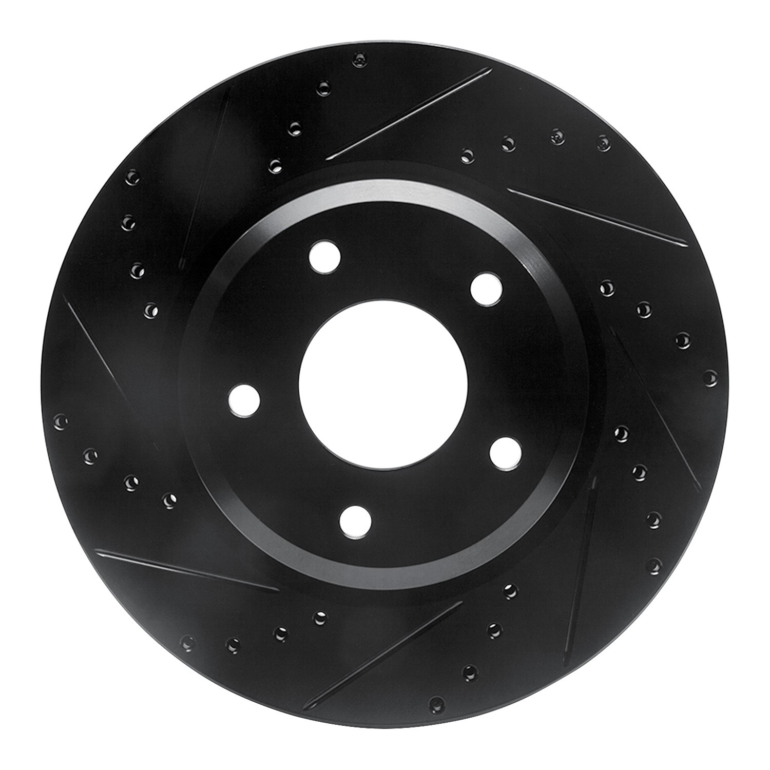 DYN 633-52016L DFC Brake Rotor - Drilled and Slotted - Black - Image 3