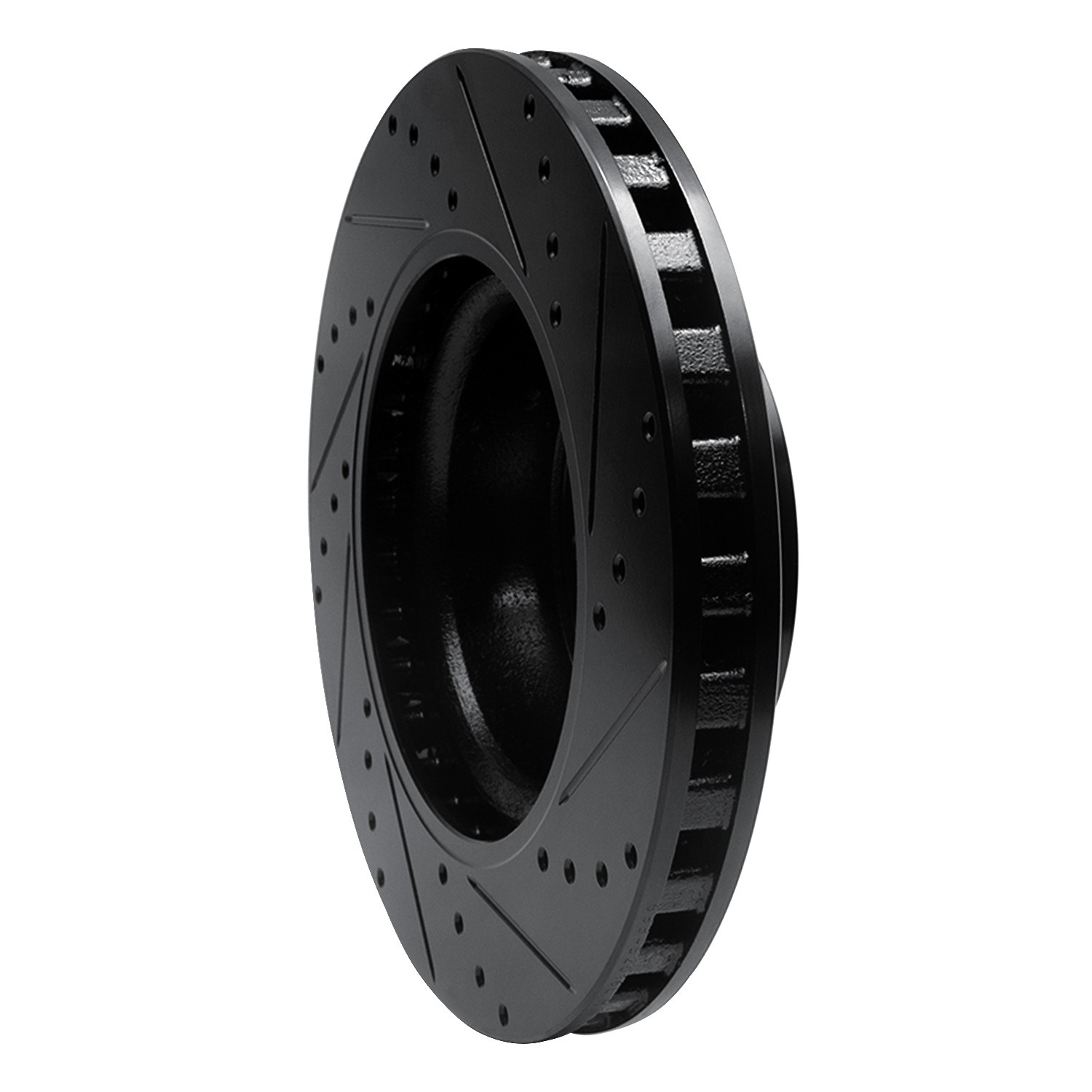 DYN 633-52016L DFC Brake Rotor - Drilled and Slotted - Black - Image 5
