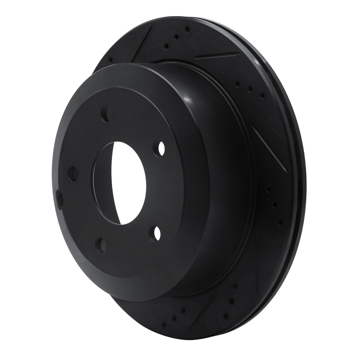 DYN 633-52017L DFC Brake Rotor - Drilled and Slotted - Black