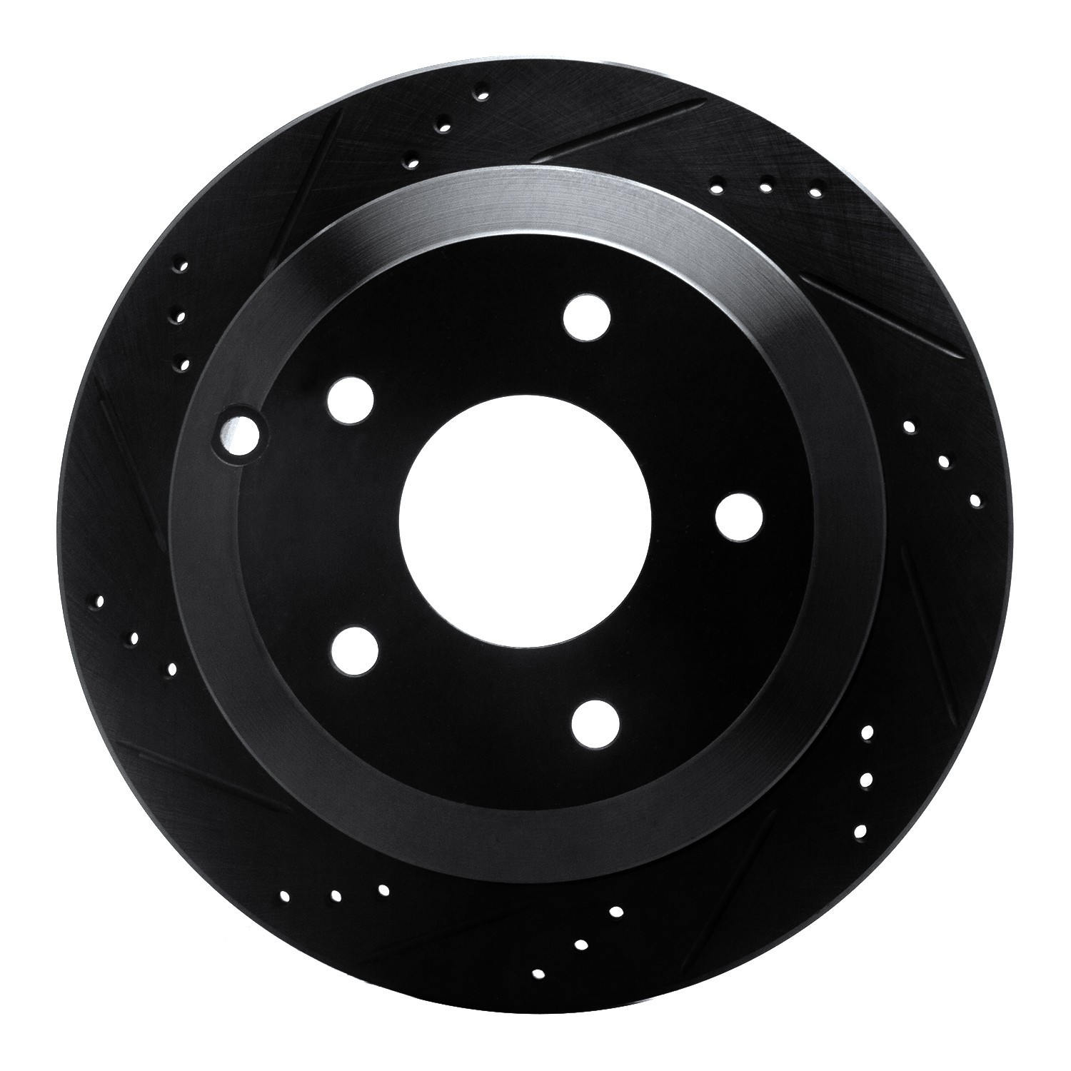 DYN 633-52017L DFC Brake Rotor - Drilled and Slotted - Black - Image 3