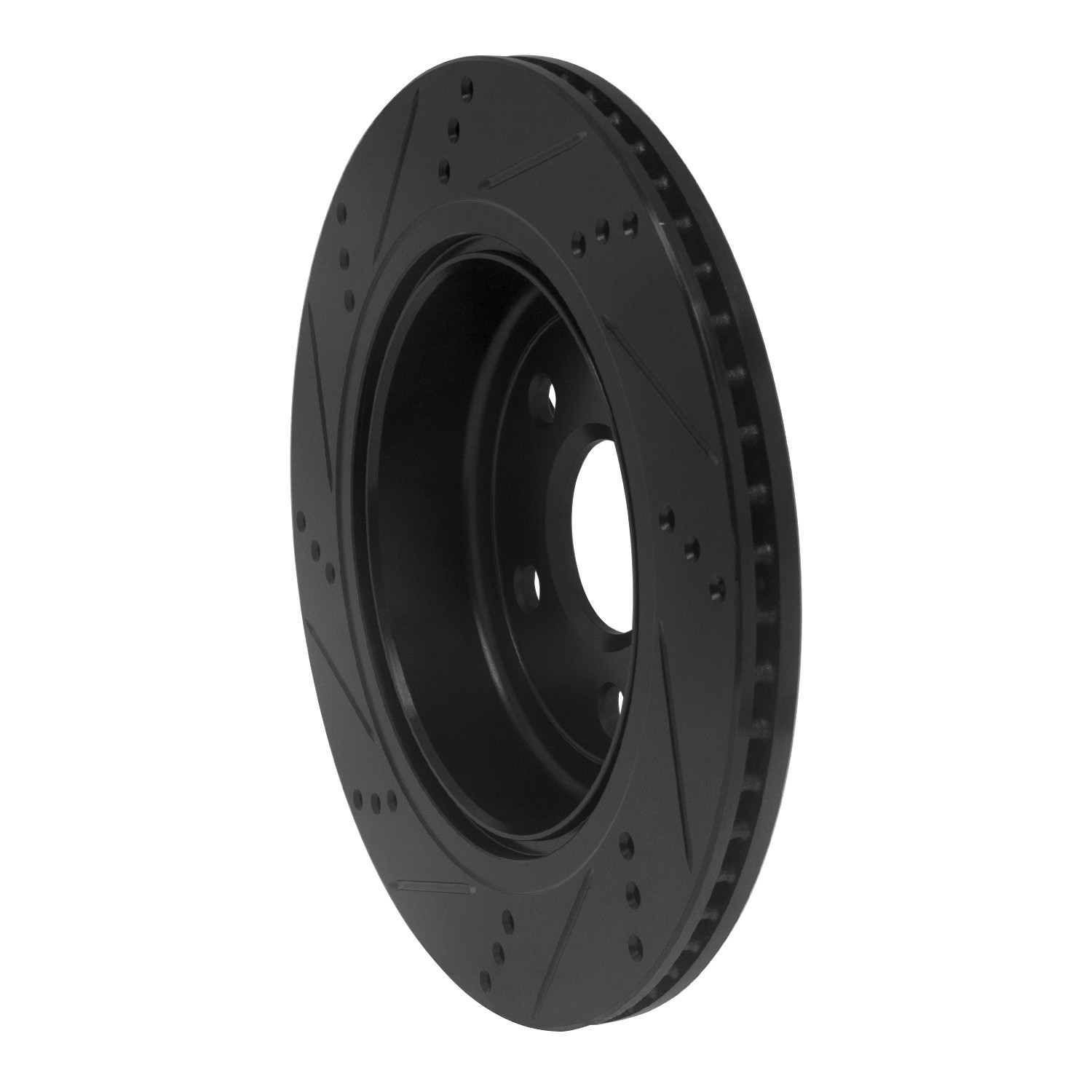 DYN 633-52022R DFC Brake Rotor - Drilled and Slotted - Black - Image 5