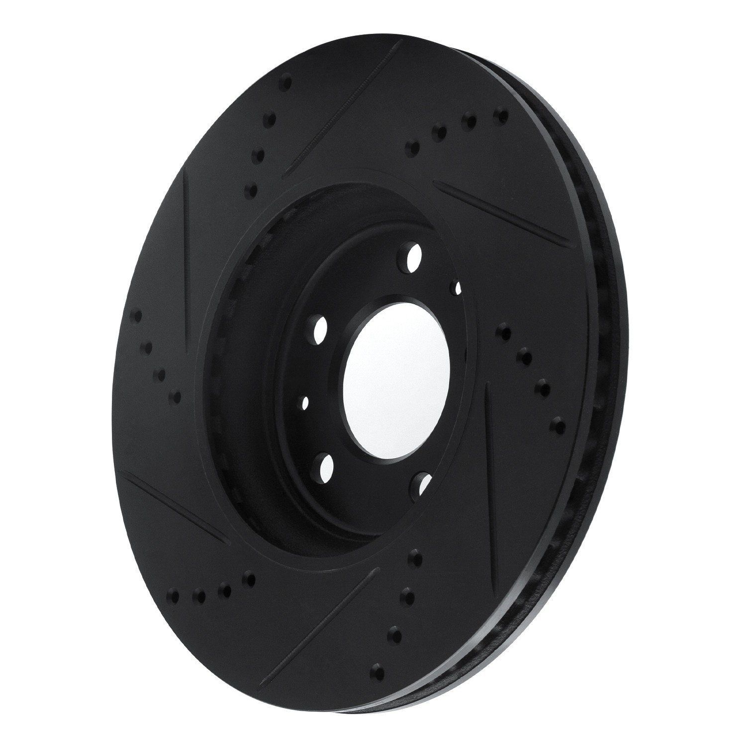 DYN 633-53005R DFC Brake Rotor - Drilled and Slotted - Black - Image 5