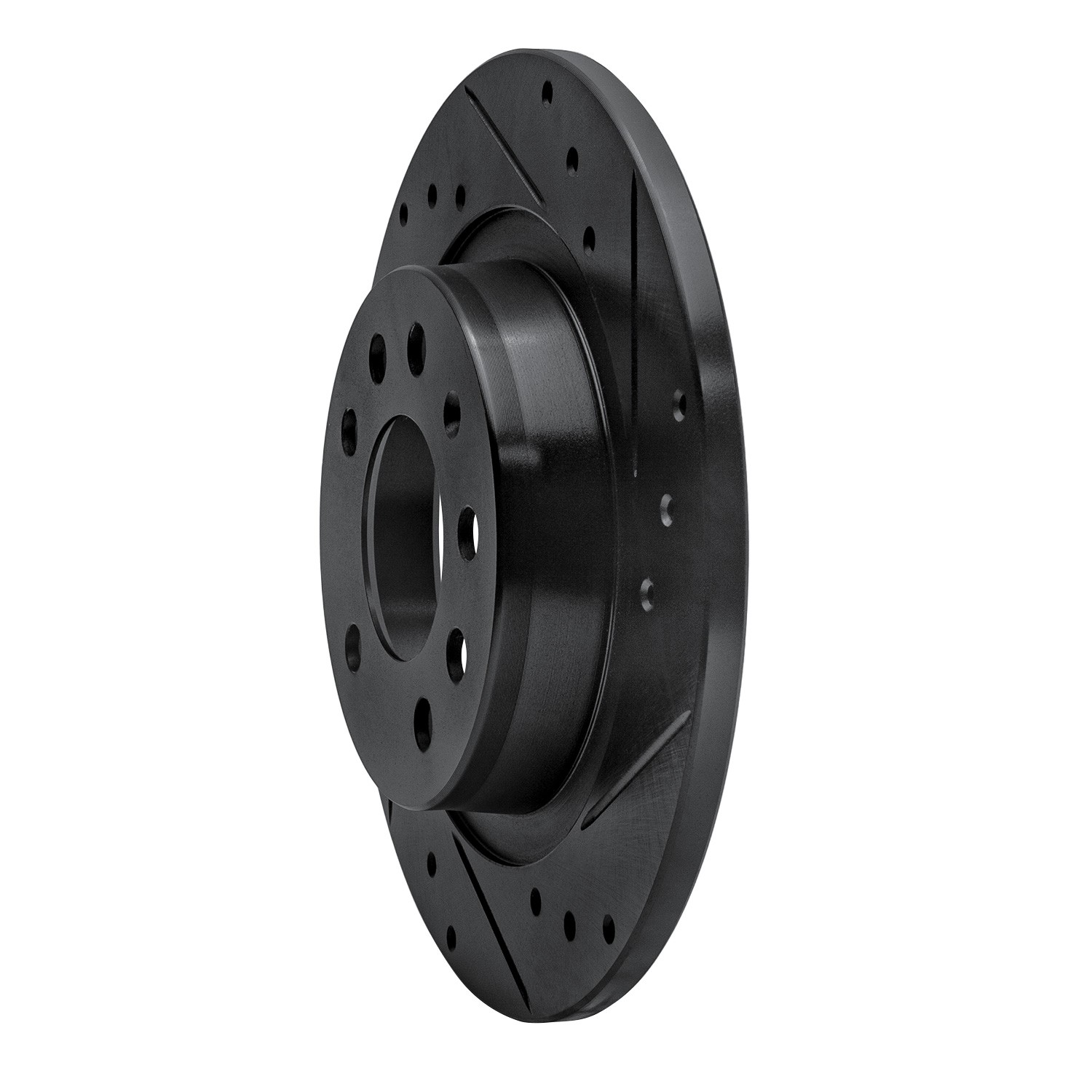 DYN 633-53006R DFC Brake Rotor - Drilled and Slotted - Black