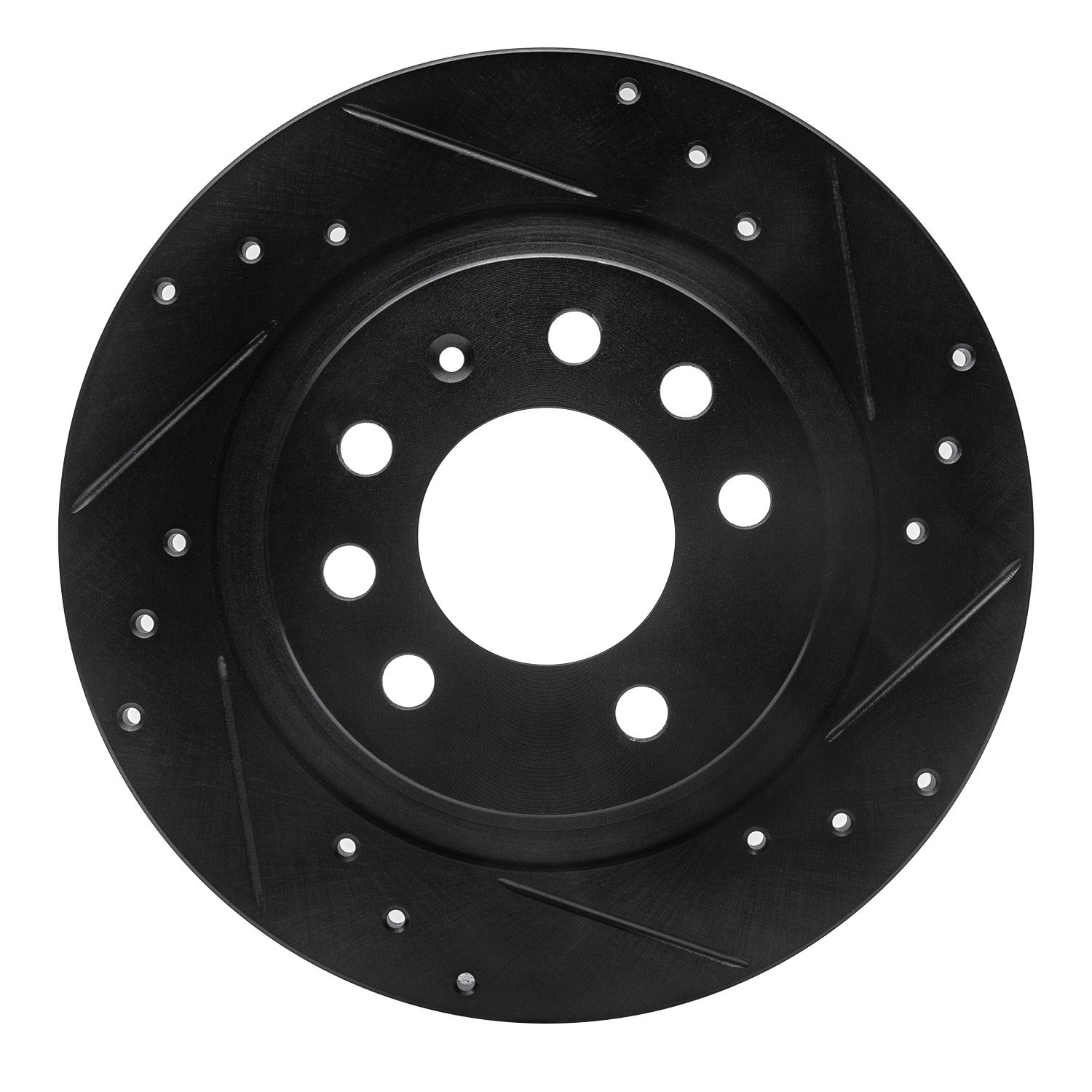 DYN 633-53006R DFC Brake Rotor - Drilled and Slotted - Black - Image 3