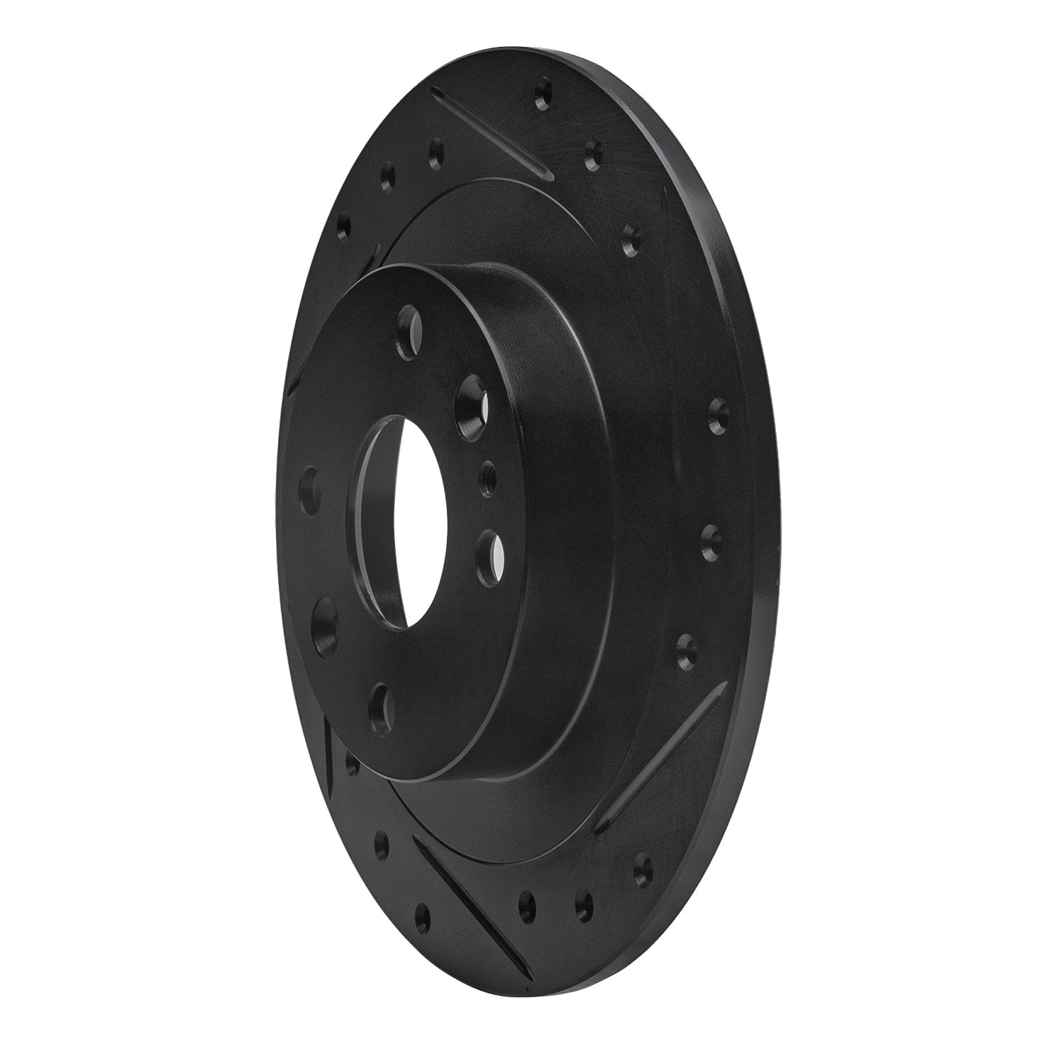 DYN 633-54003R DFC Brake Rotor - Drilled and Slotted - Black