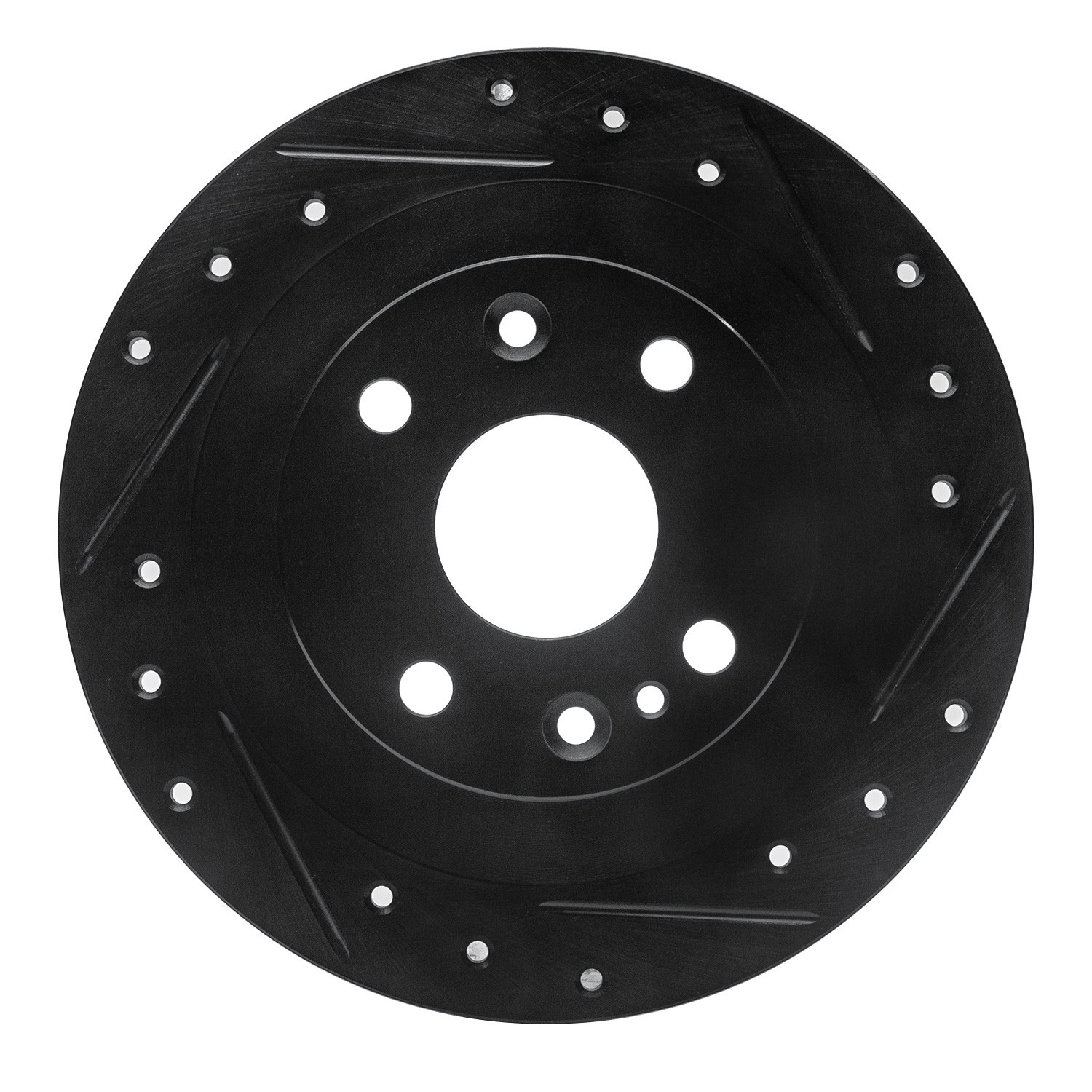 DYN 633-54003R DFC Brake Rotor - Drilled and Slotted - Black - Image 3