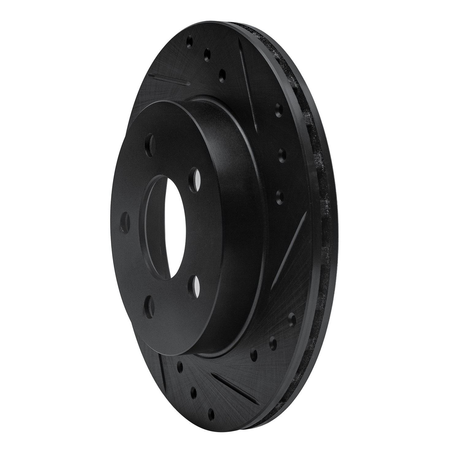 DYN 633-54031R DFC Brake Rotor - Drilled and Slotted - Black
