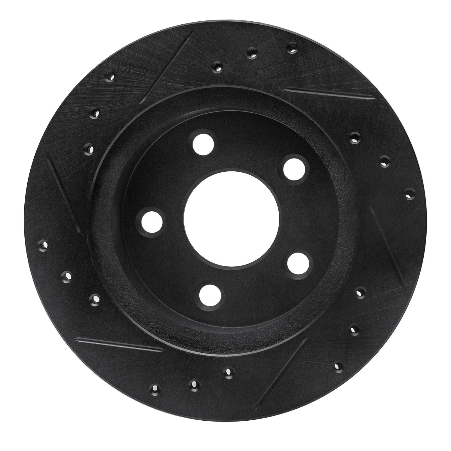 DYN 633-54031R DFC Brake Rotor - Drilled and Slotted - Black - Image 2
