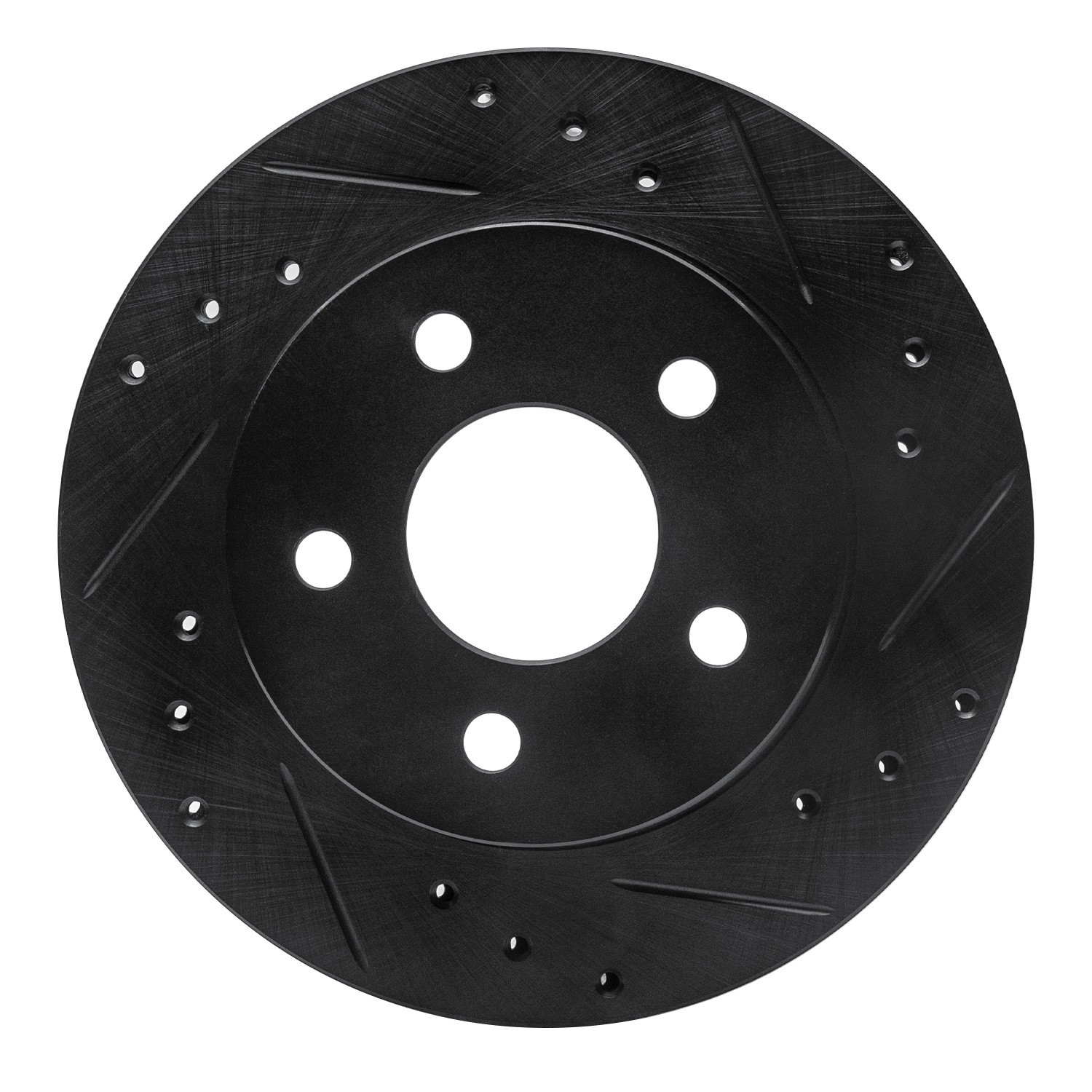 DYN 633-54031R DFC Brake Rotor - Drilled and Slotted - Black - Image 3