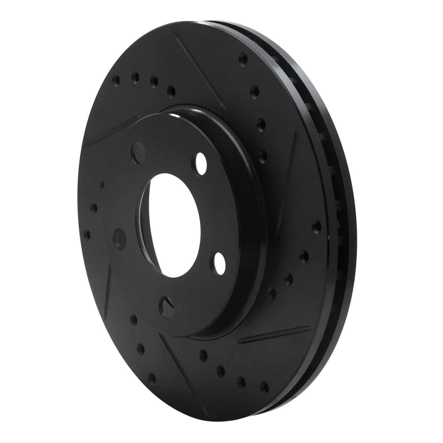 DYN 633-54033R DFC Brake Rotor - Drilled and Slotted - Black