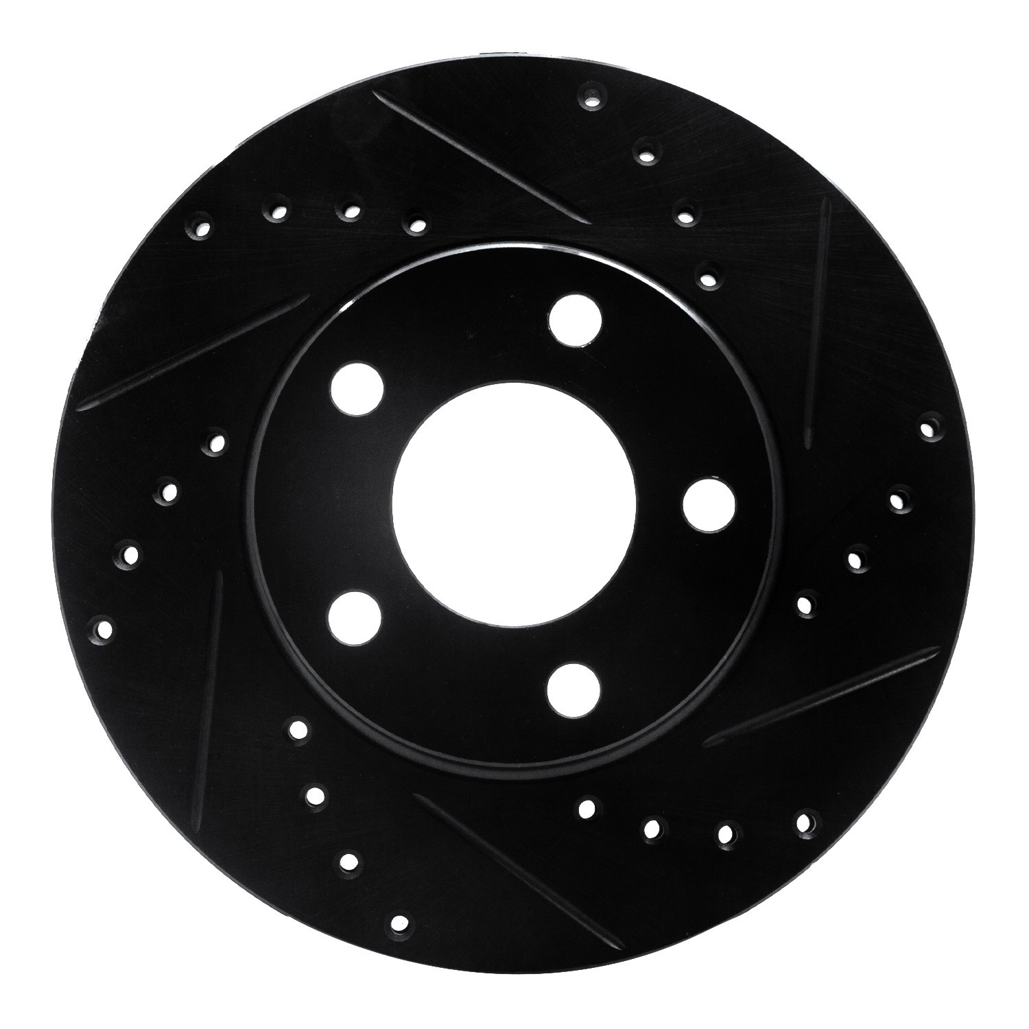 DYN 633-54033R DFC Brake Rotor - Drilled and Slotted - Black - Image 3