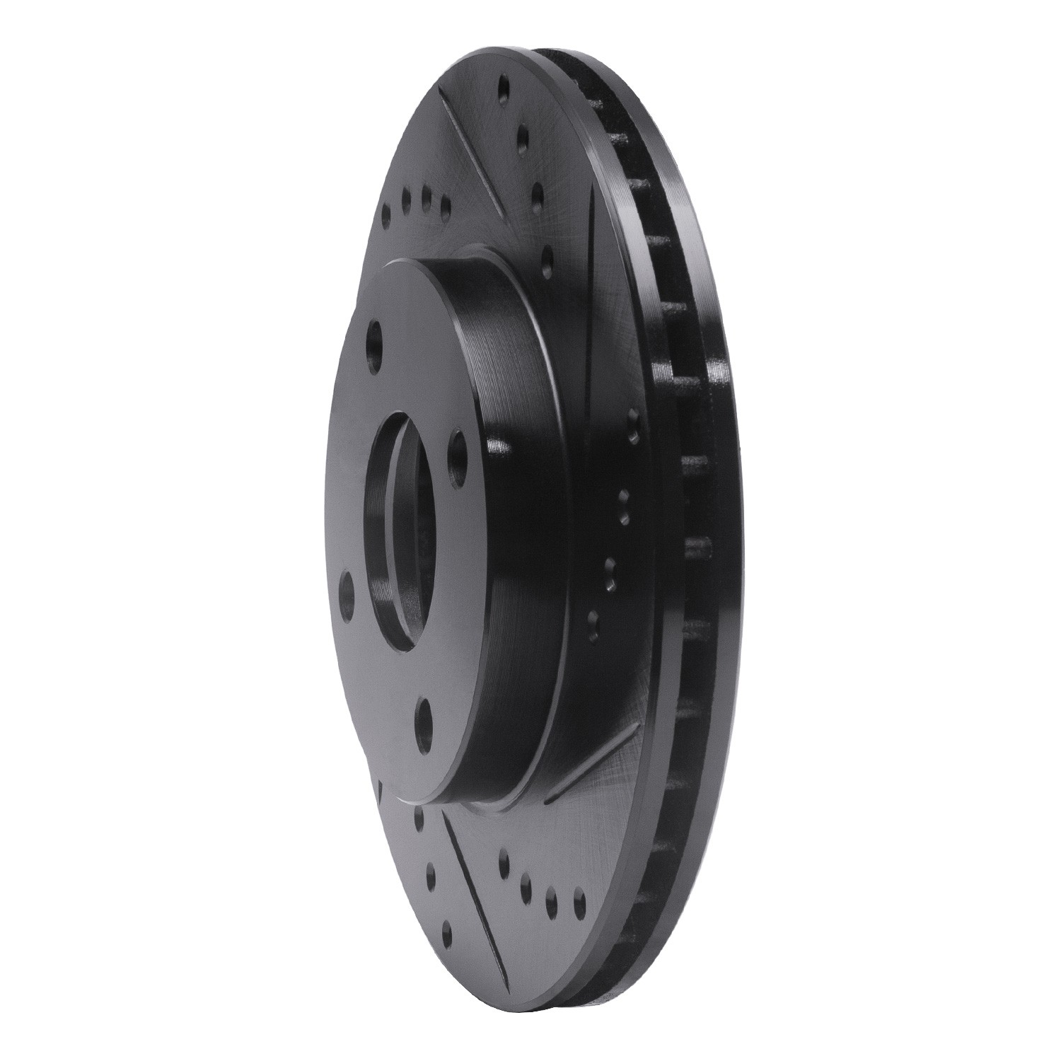 DYN 633-54045R DFC Brake Rotor - Drilled and Slotted - Black
