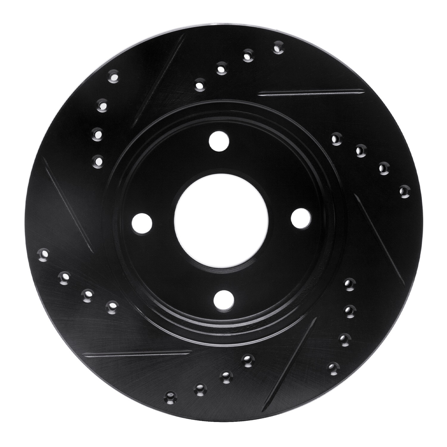 DYN 633-54045R DFC Brake Rotor - Drilled and Slotted - Black - Image 2