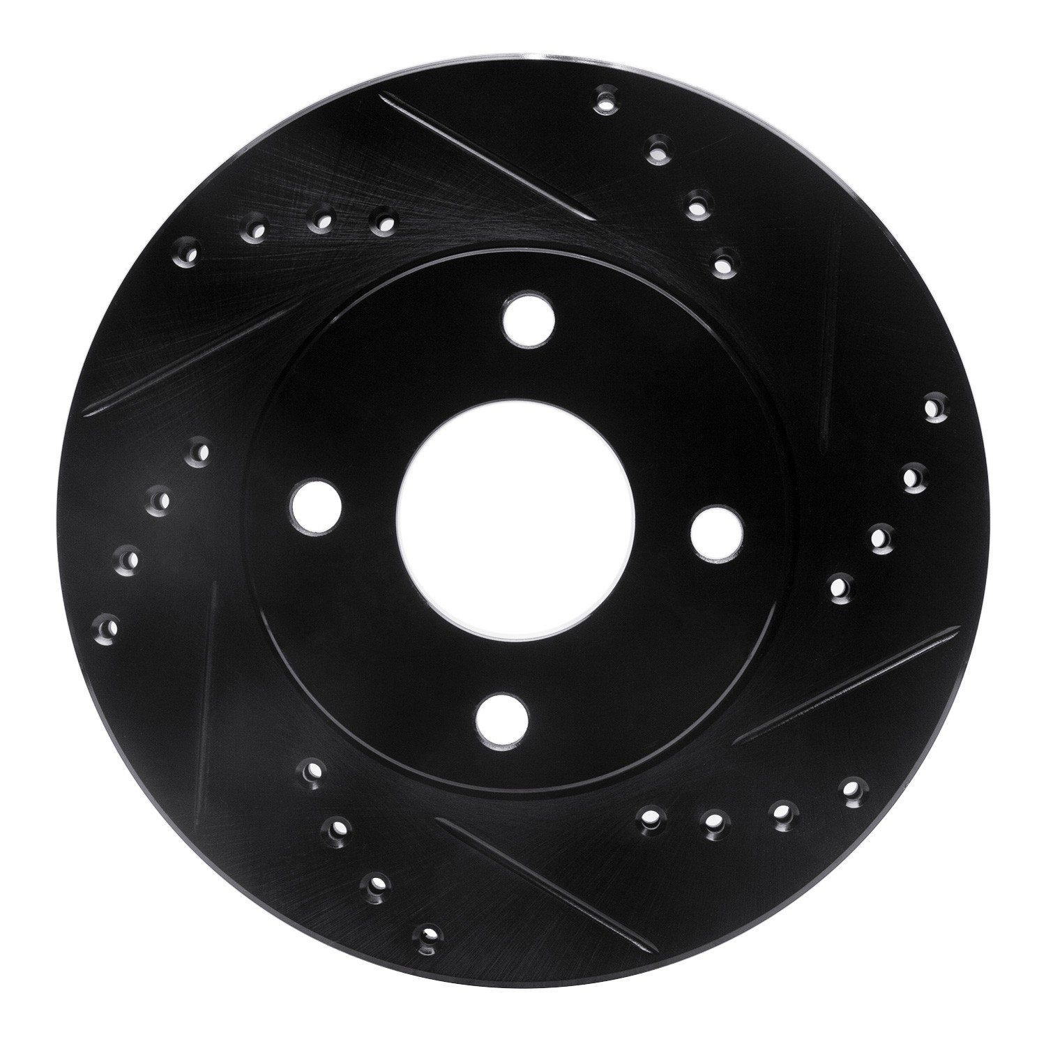 DYN 633-54045R DFC Brake Rotor - Drilled and Slotted - Black - Image 3