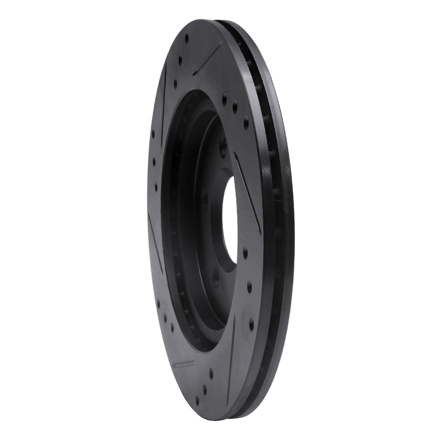 DYN 633-54046R DFC Brake Rotor - Drilled and Slotted - Black - Image 5