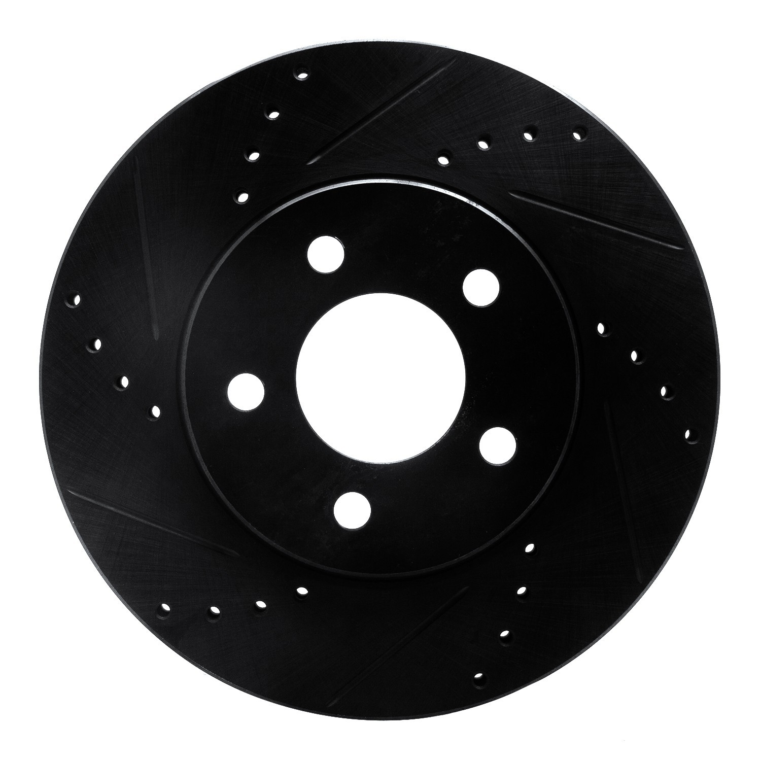 DYN 633-54056L DFC Brake Rotor - Drilled and Slotted - Black - Image 3