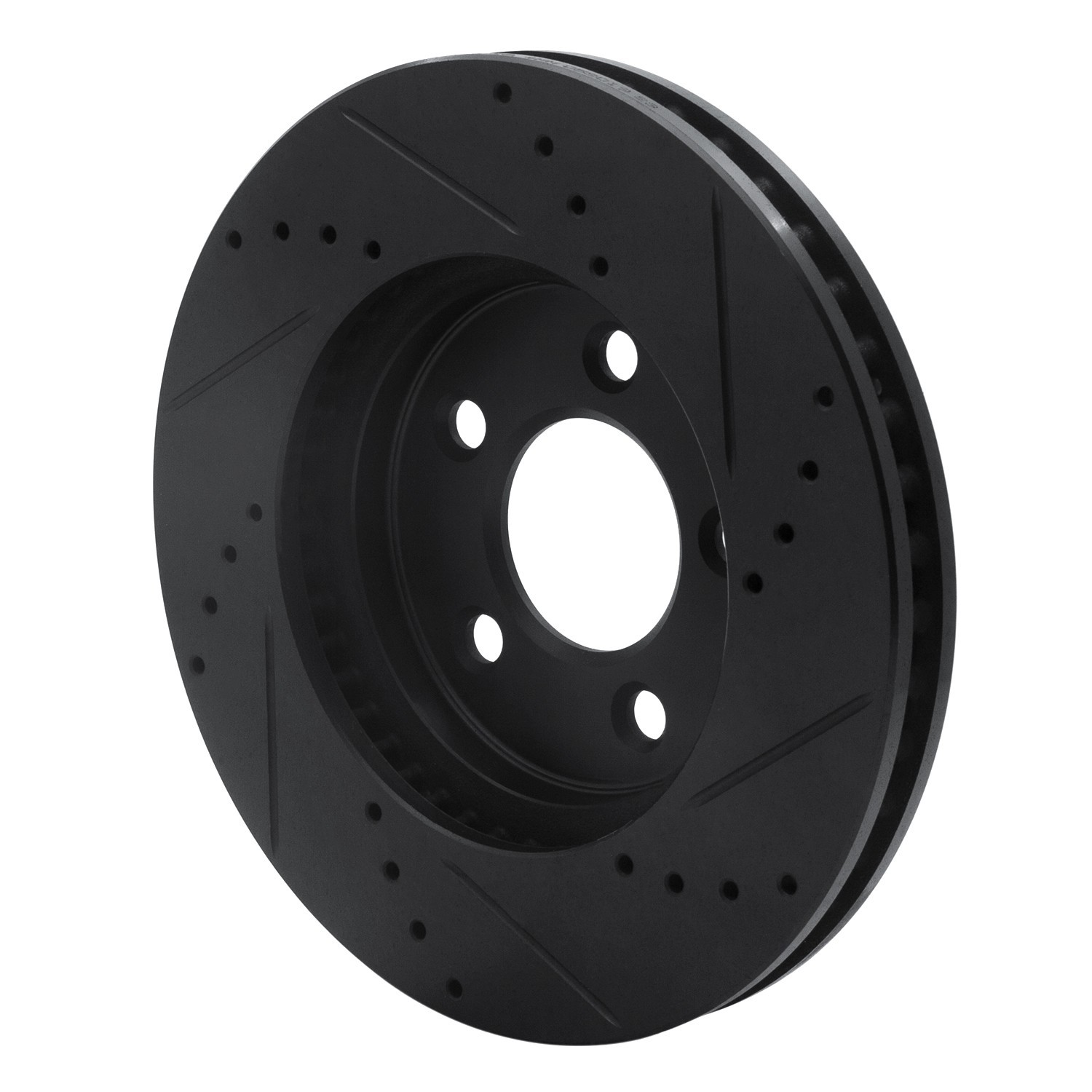 DYN 633-54056L DFC Brake Rotor - Drilled and Slotted - Black - Image 5