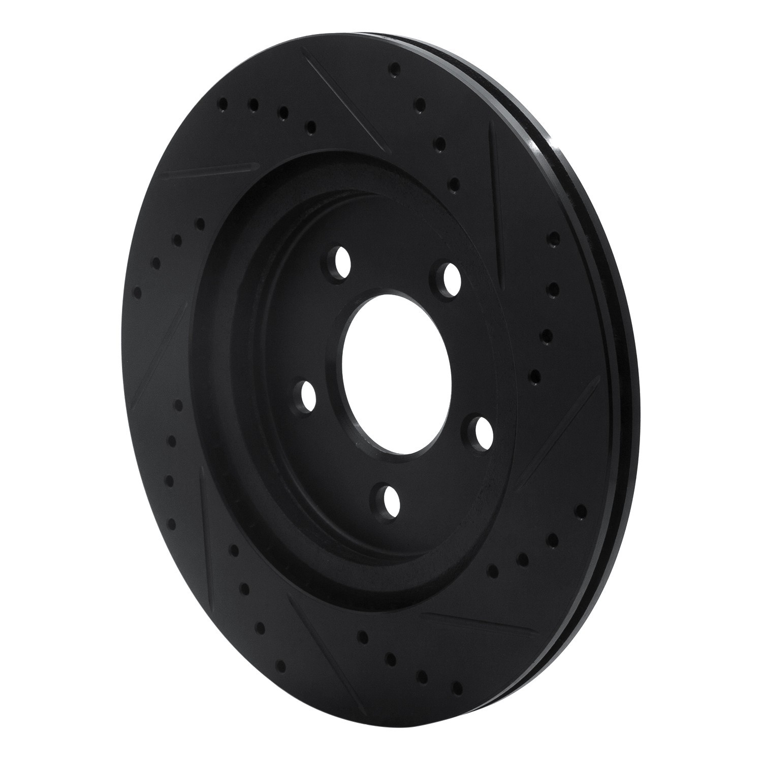 DYN 633-54058L DFC Brake Rotor - Drilled and Slotted - Black - Image 5