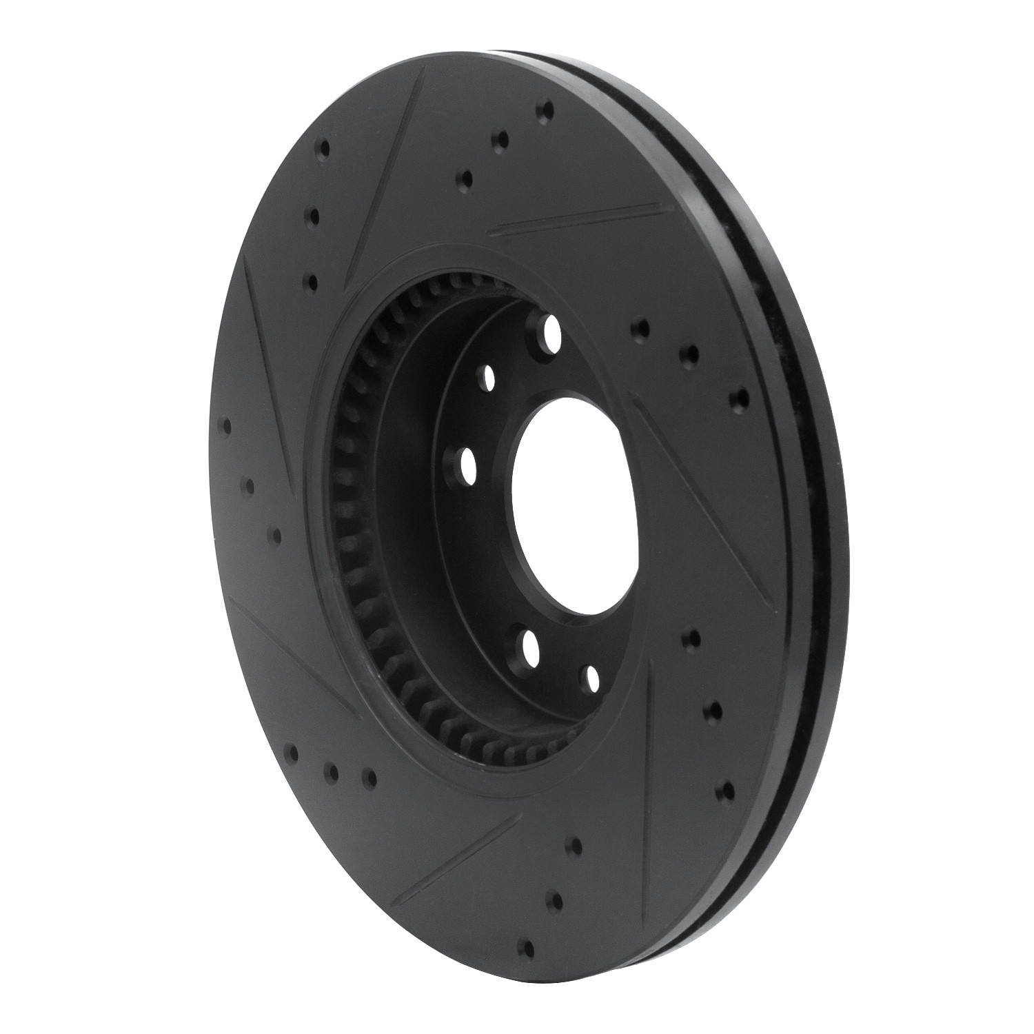 DYN 633-54059R DFC Brake Rotor - Drilled and Slotted - Black - Image 5