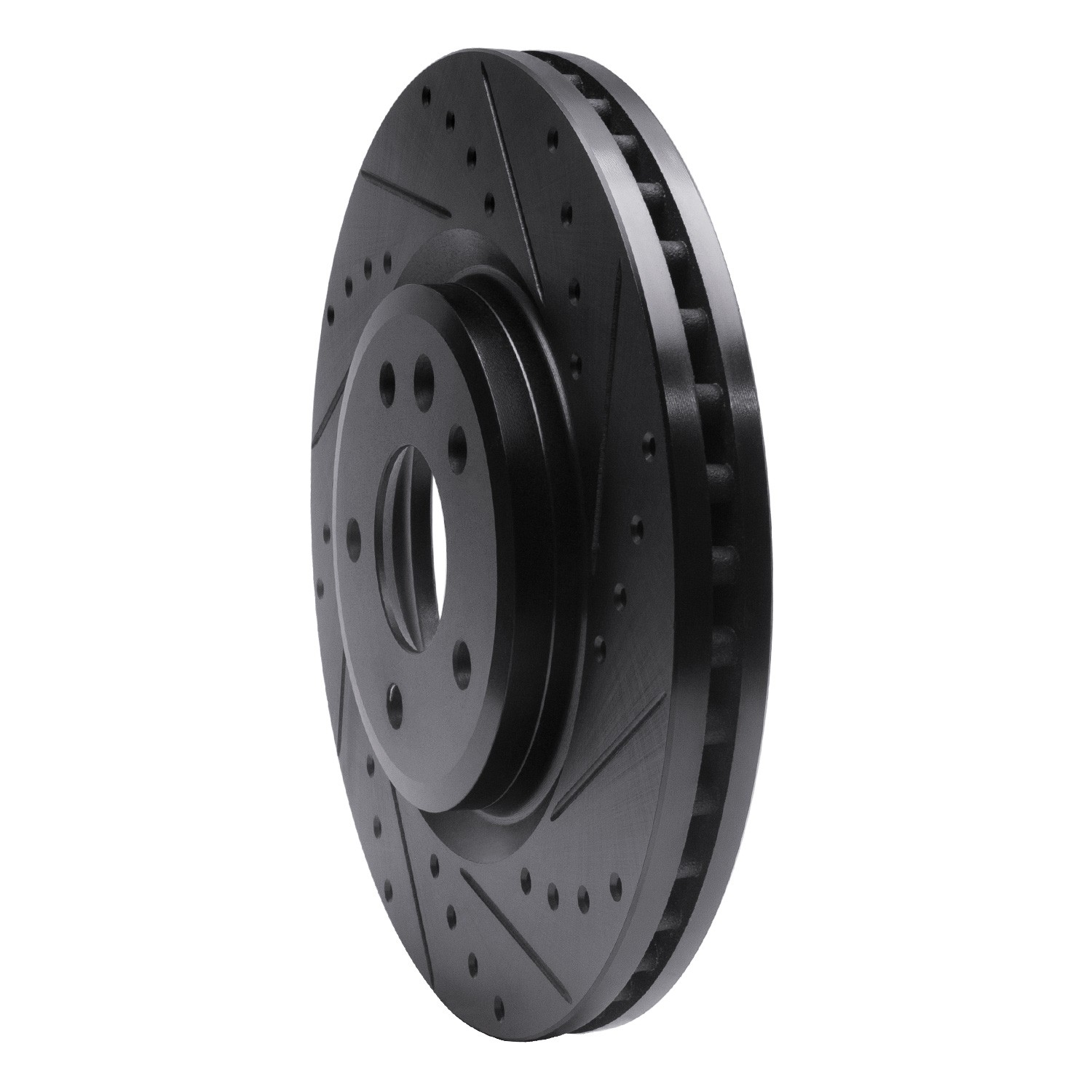 DYN 633-54062R DFC Brake Rotor - Drilled and Slotted - Black