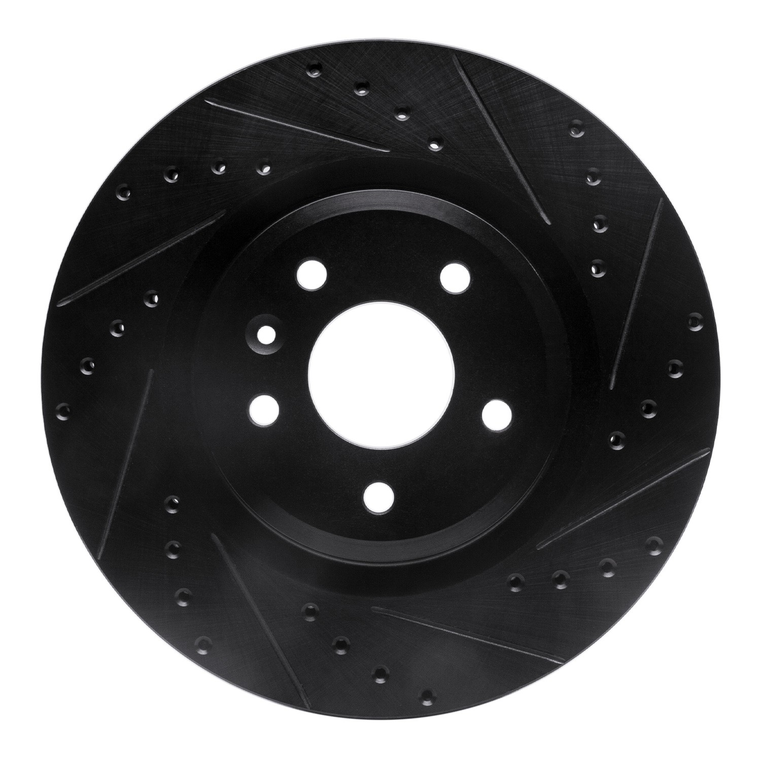 DYN 633-54062R DFC Brake Rotor - Drilled and Slotted - Black - Image 3