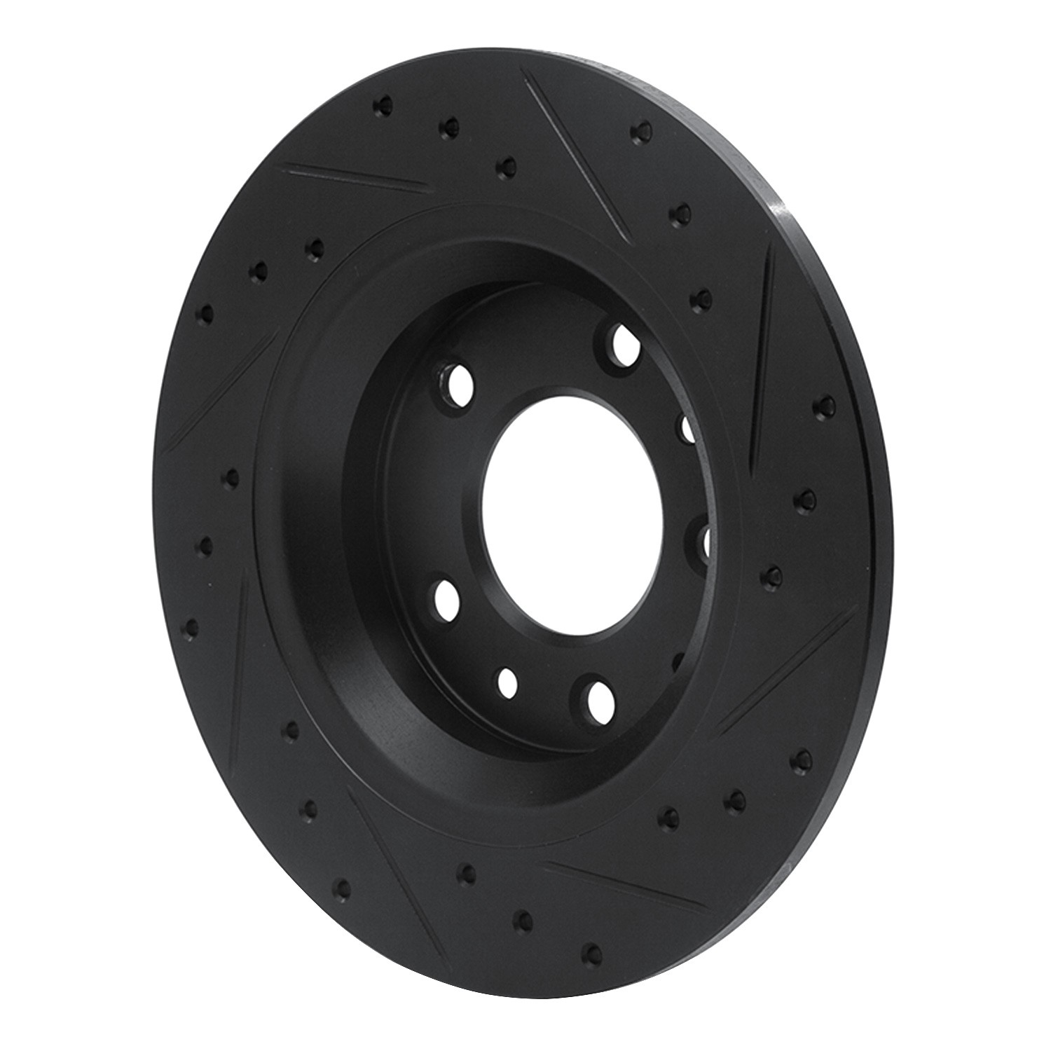 DYN 633-54064L DFC Brake Rotor - Drilled and Slotted - Black - Image 5