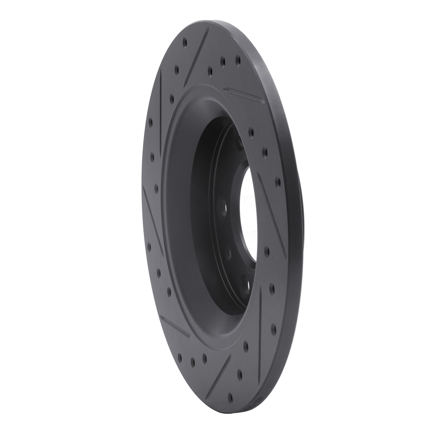 DYN 633-54064R DFC Brake Rotor - Drilled and Slotted - Black - Image 5
