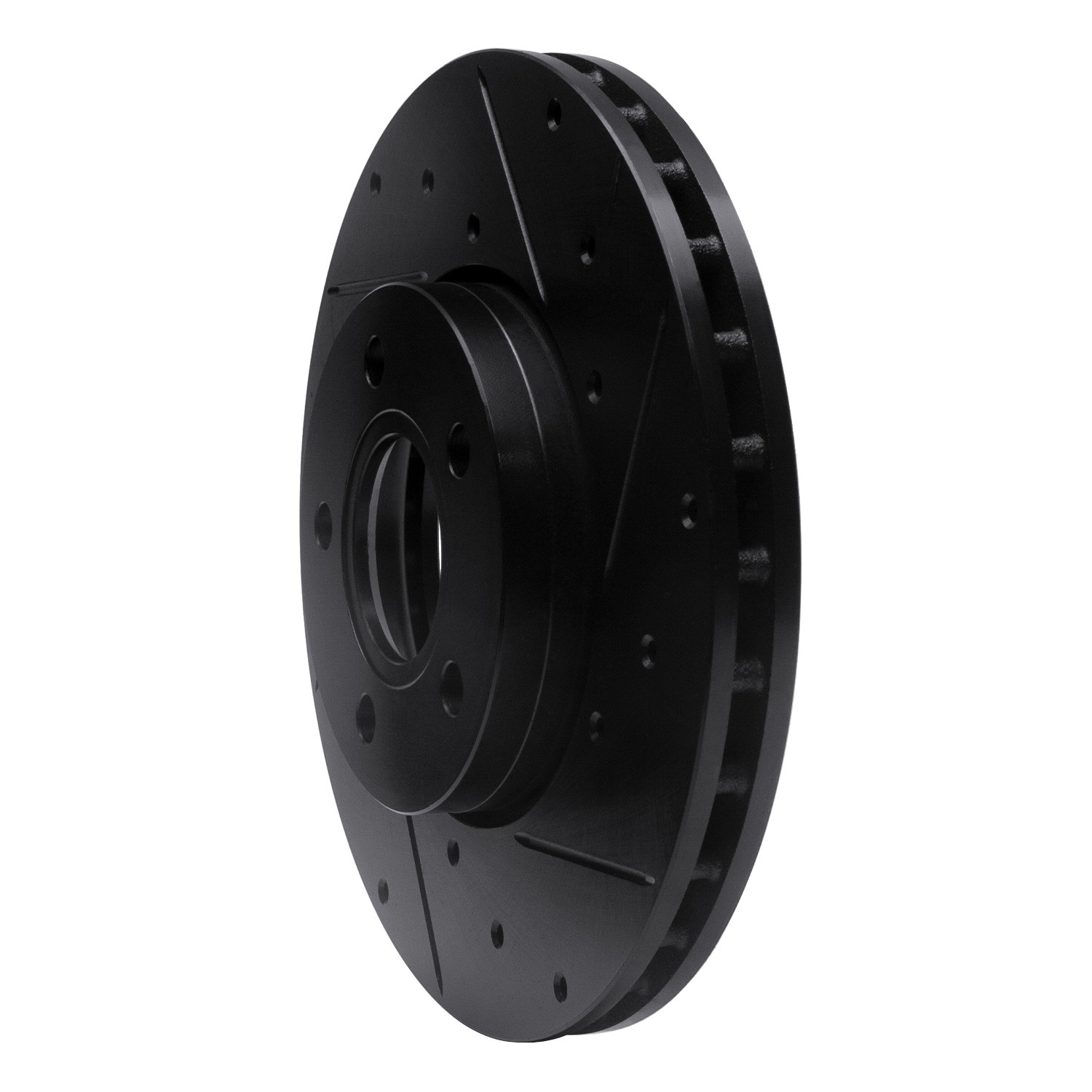 DYN 633-54067R DFC Brake Rotor - Drilled and Slotted - Black