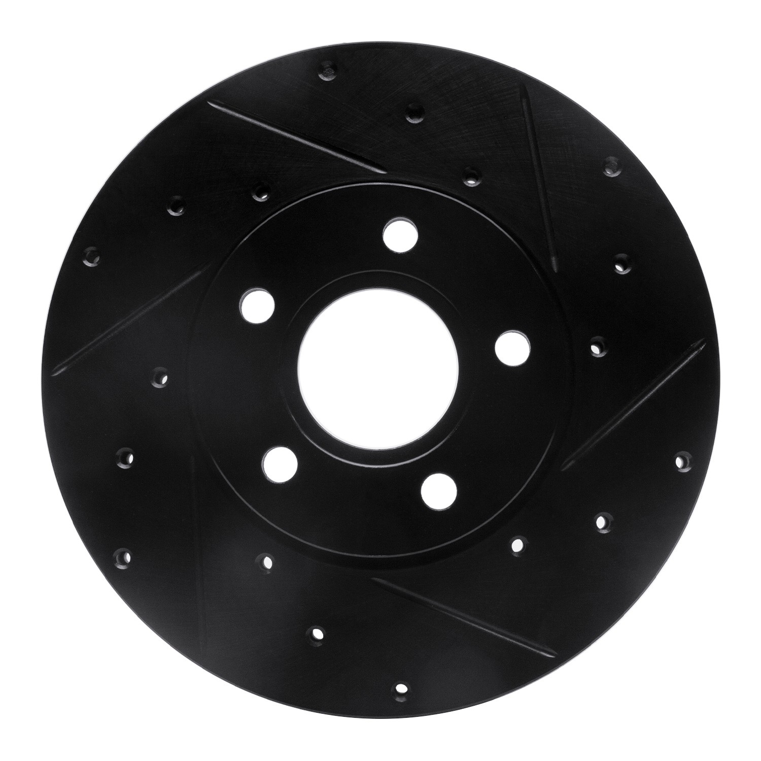 DYN 633-54067R DFC Brake Rotor - Drilled and Slotted - Black - Image 3